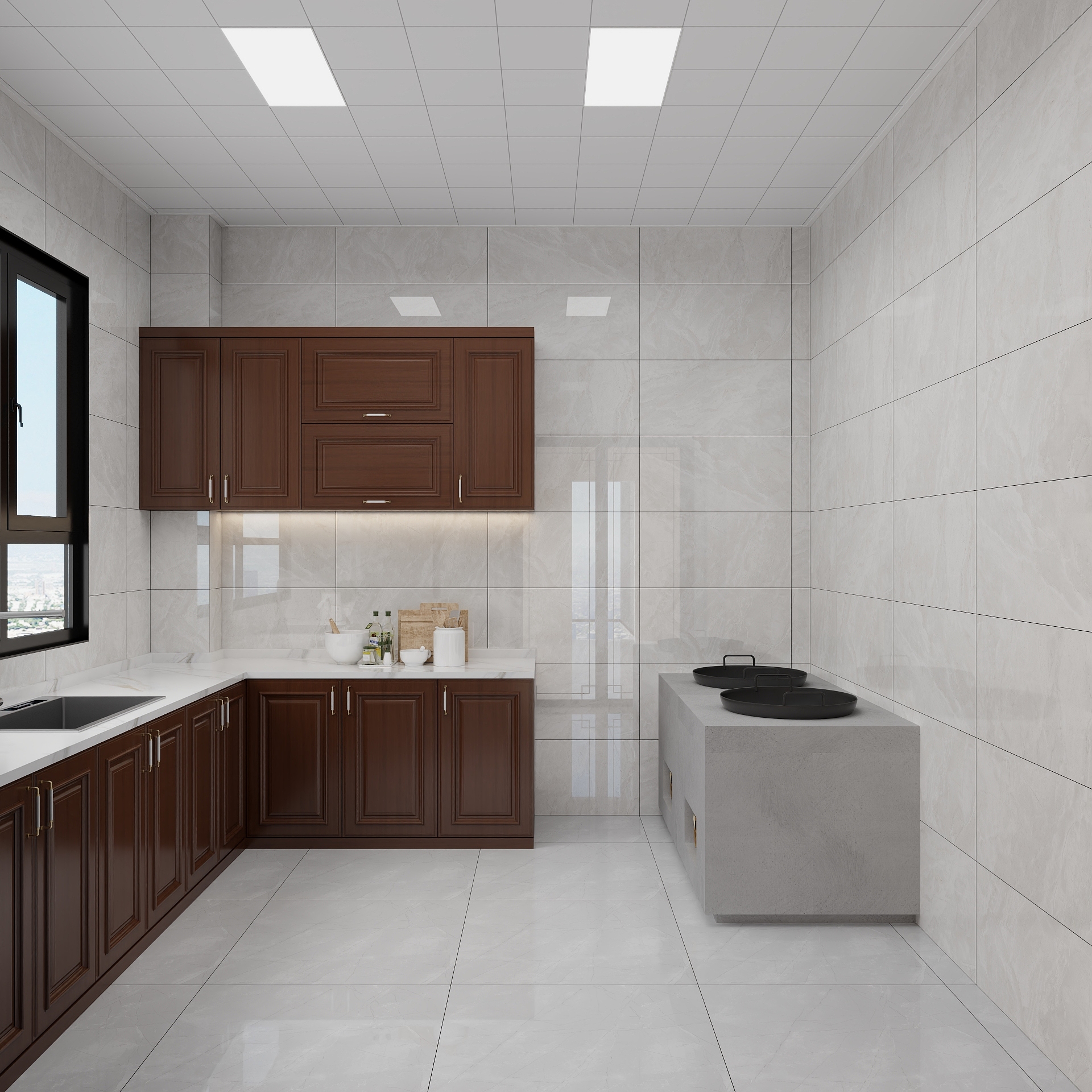 100元设计方案-312m²新中式风格设计装修效果图