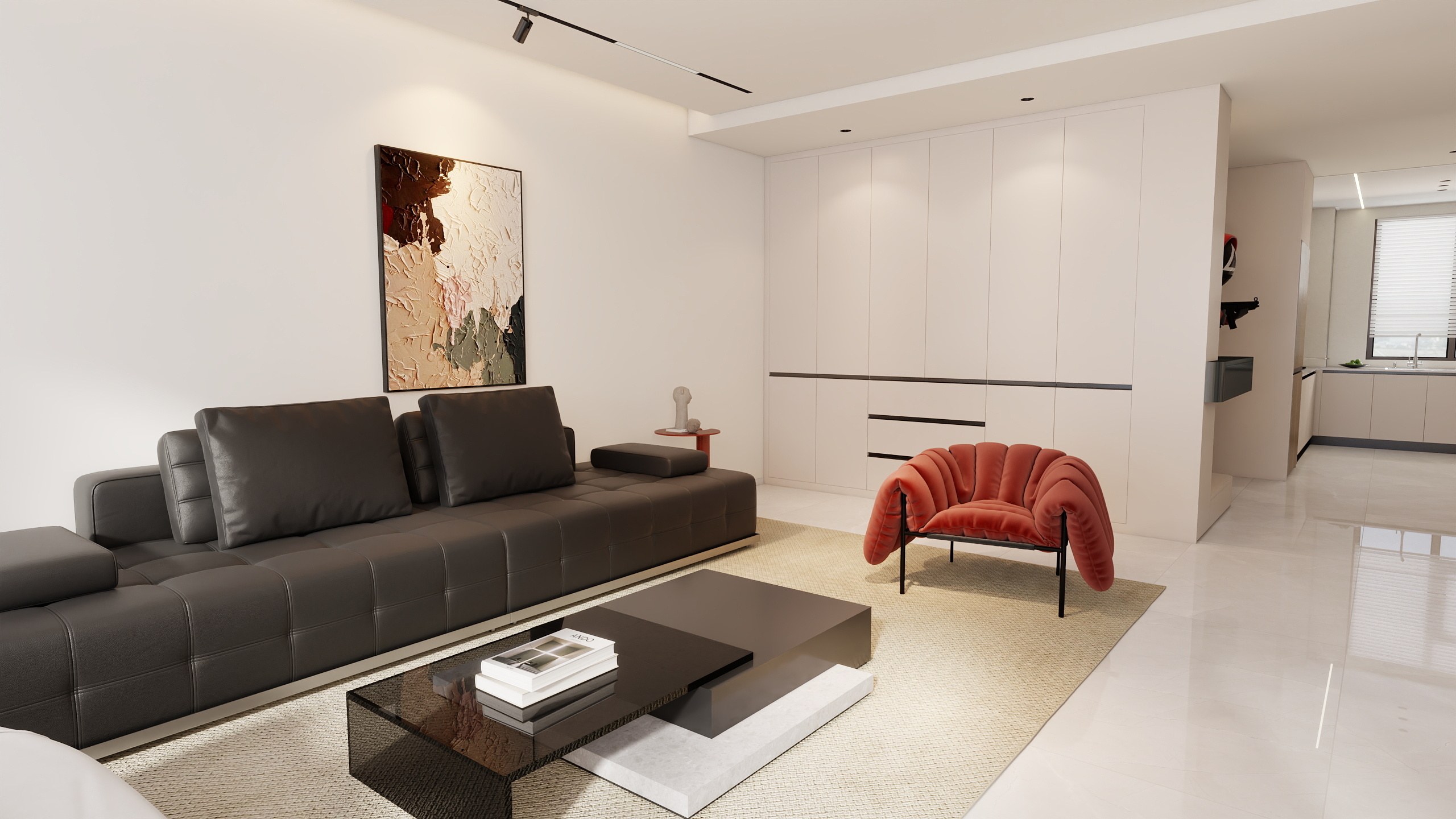 索菲尼洛吊顶博西尼全屋定制-万恒中华城115平2室装修效果图