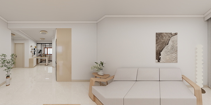 盛明轩家居装饰-金都馨城清新雅居-装修设计方案