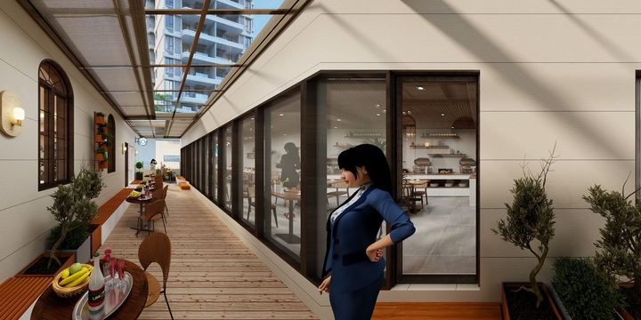 文艺设计-洛x酒店咖啡厅设计-装修设计方案