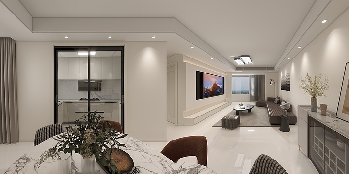 程天不睡觉-信达公园郡125㎡丨奶油风-装修设计方案