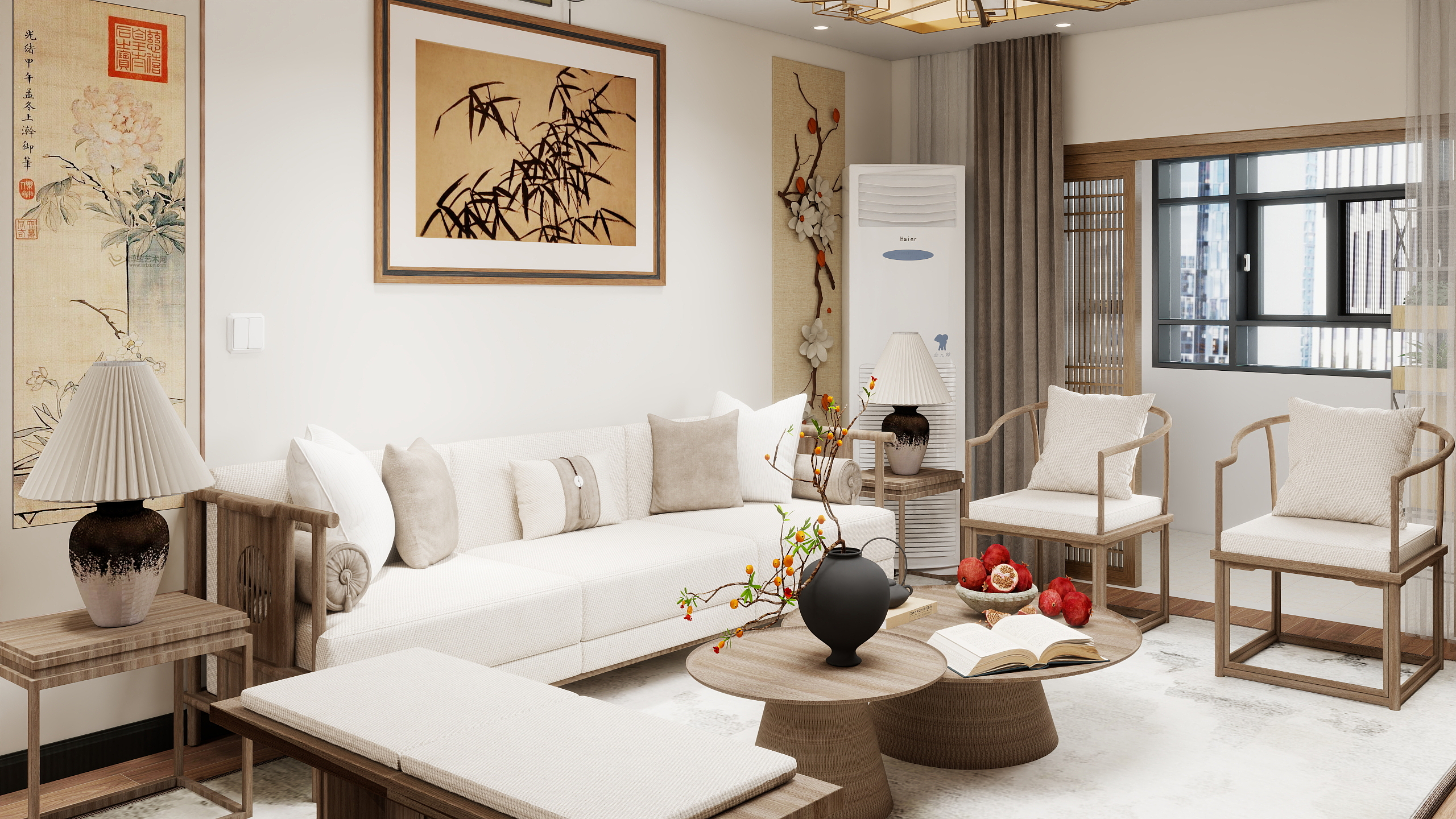 马萨基aIEfv-中式美学室内设计装修效果图