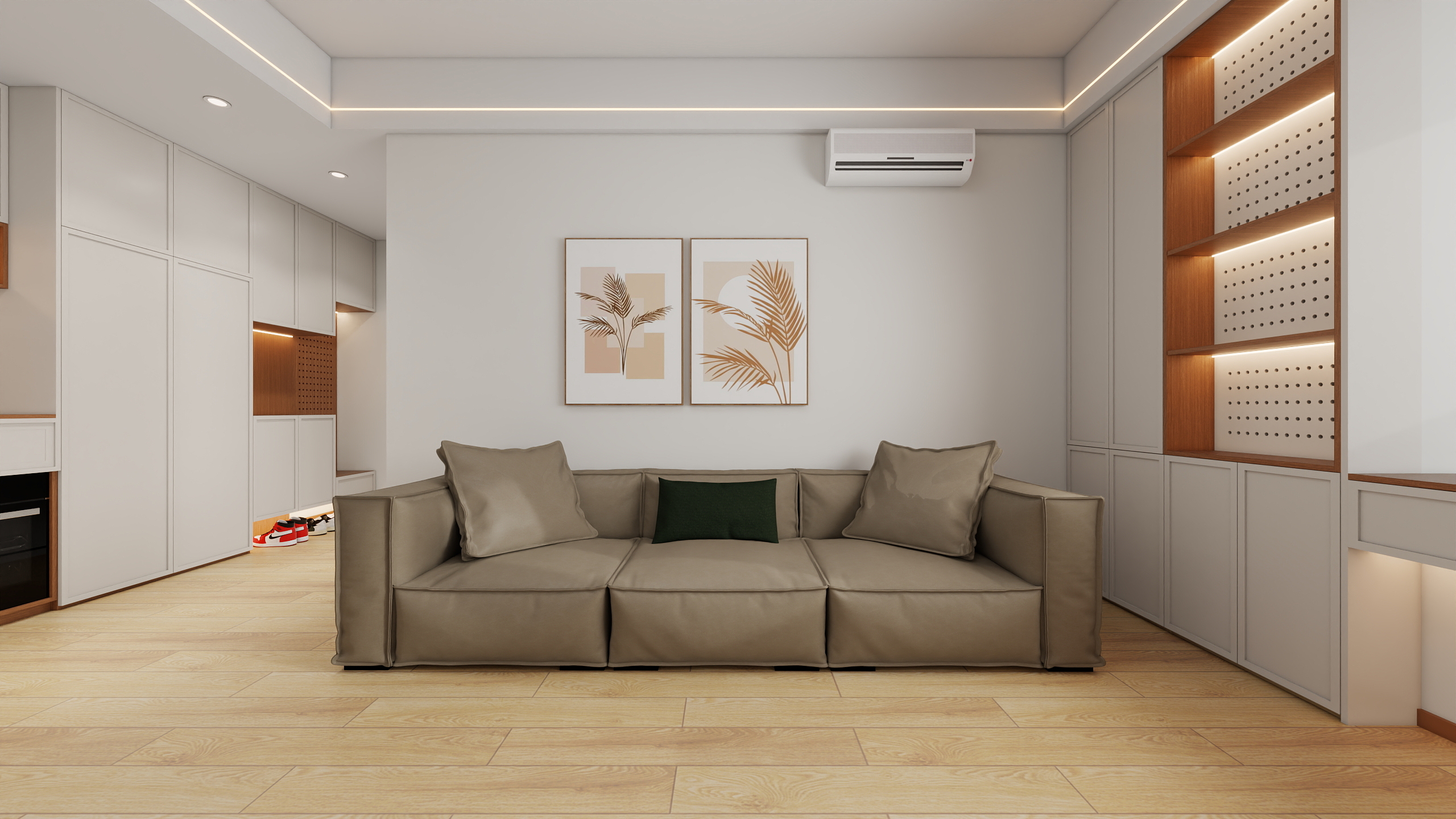 成爽-四川成都锦城世家（69平方现代原木两居室）-装修设计方案