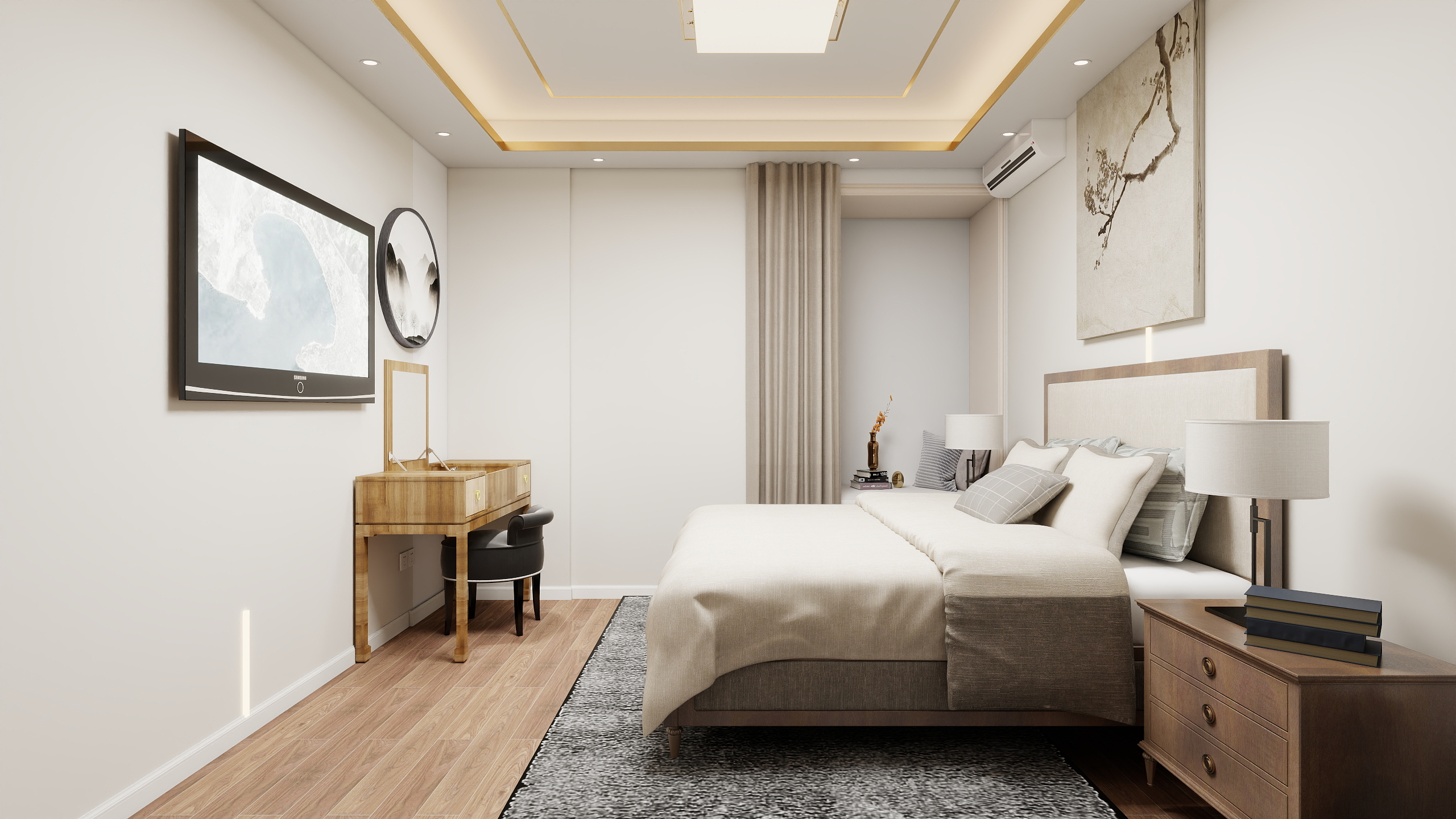 马萨基aIEfv-中式美学室内设计装修效果图