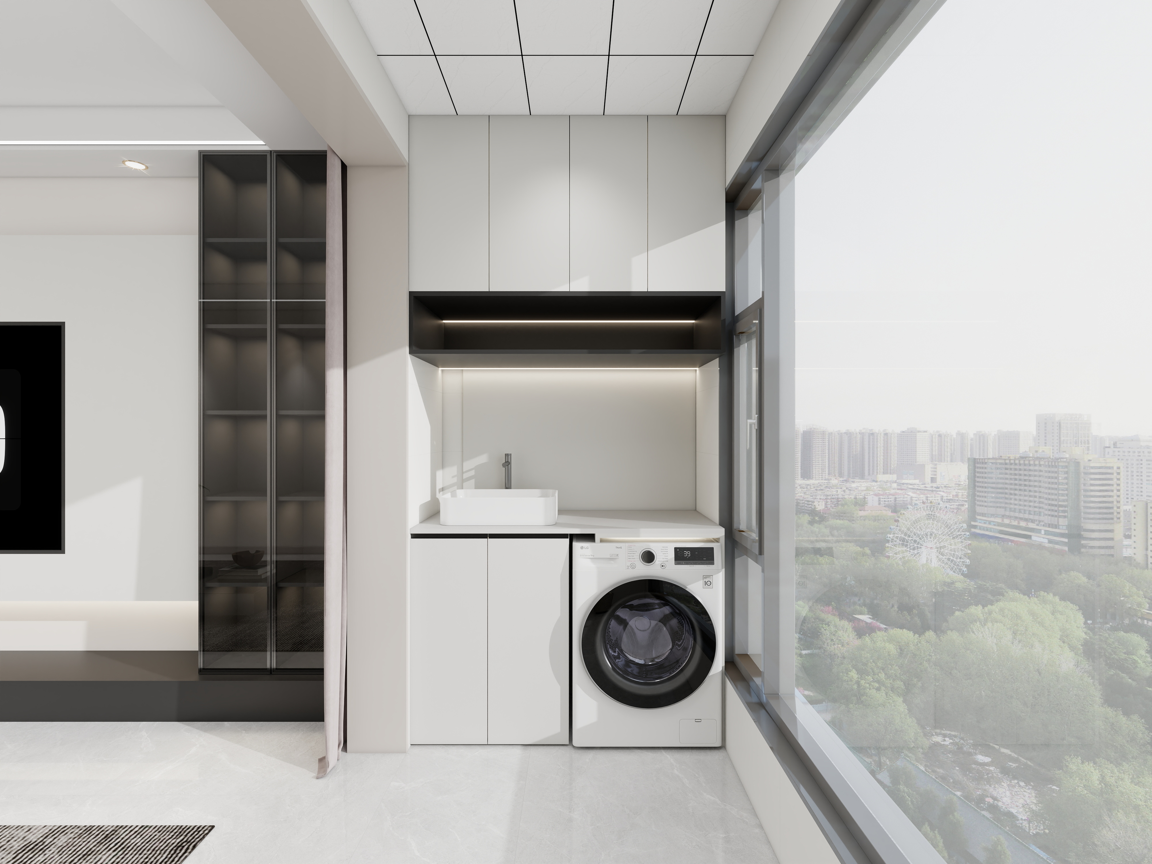 艺雅丽-112平现代简约装修效果图