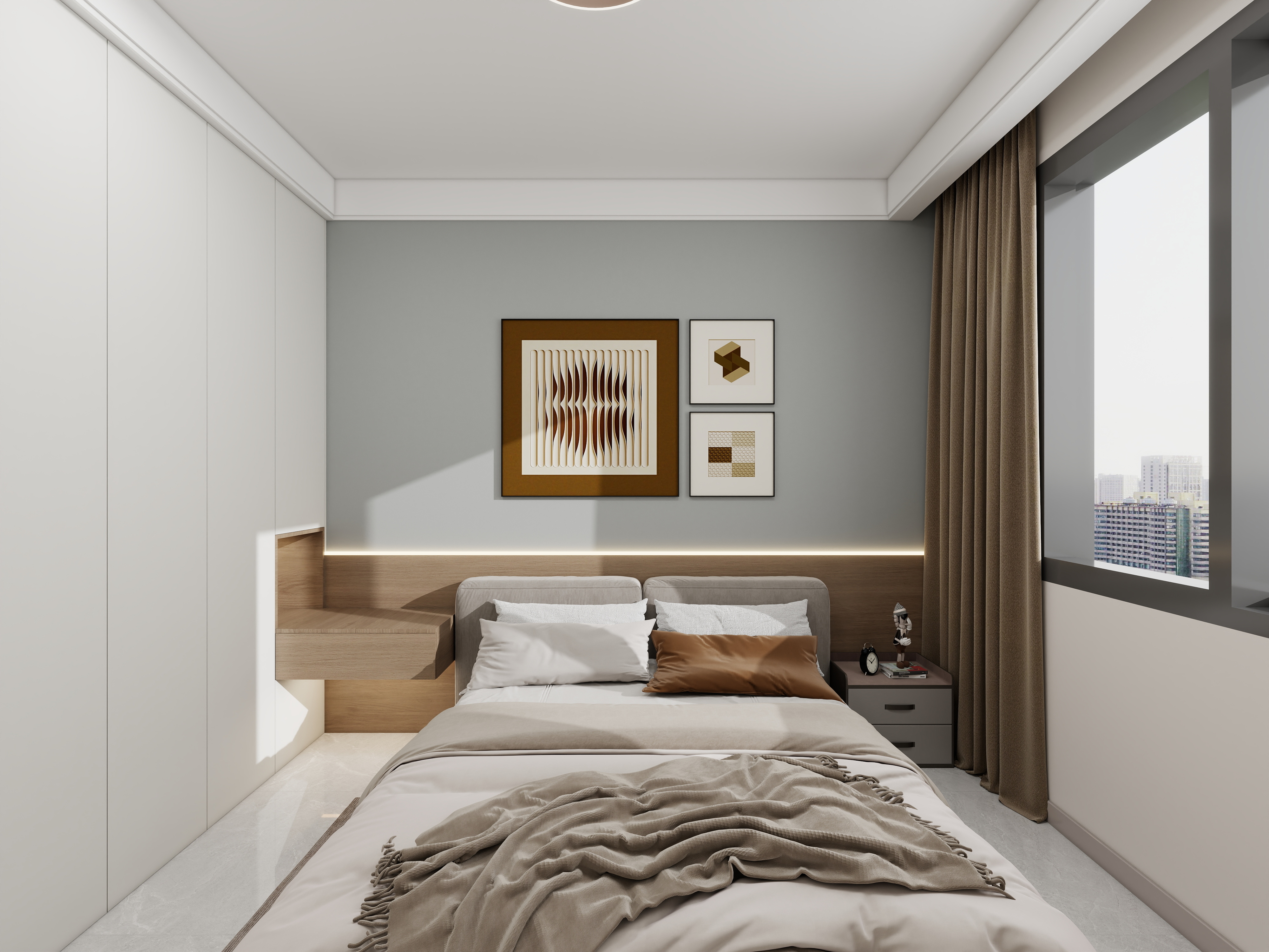 艺雅丽-112平现代简约装修效果图