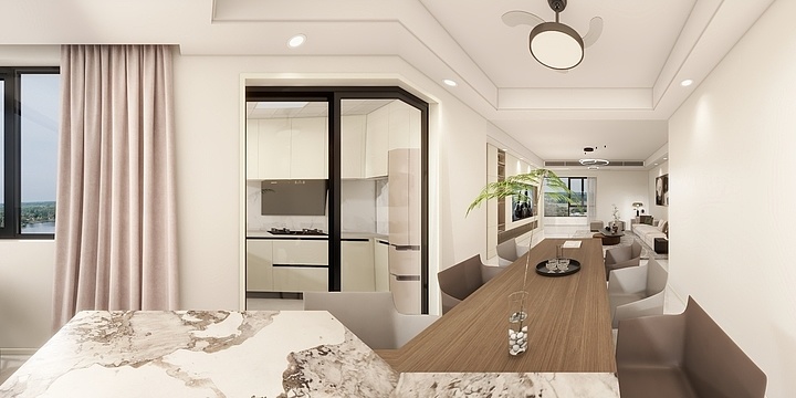 程天不睡觉-天璟湾127㎡丨现代简约-装修设计方案