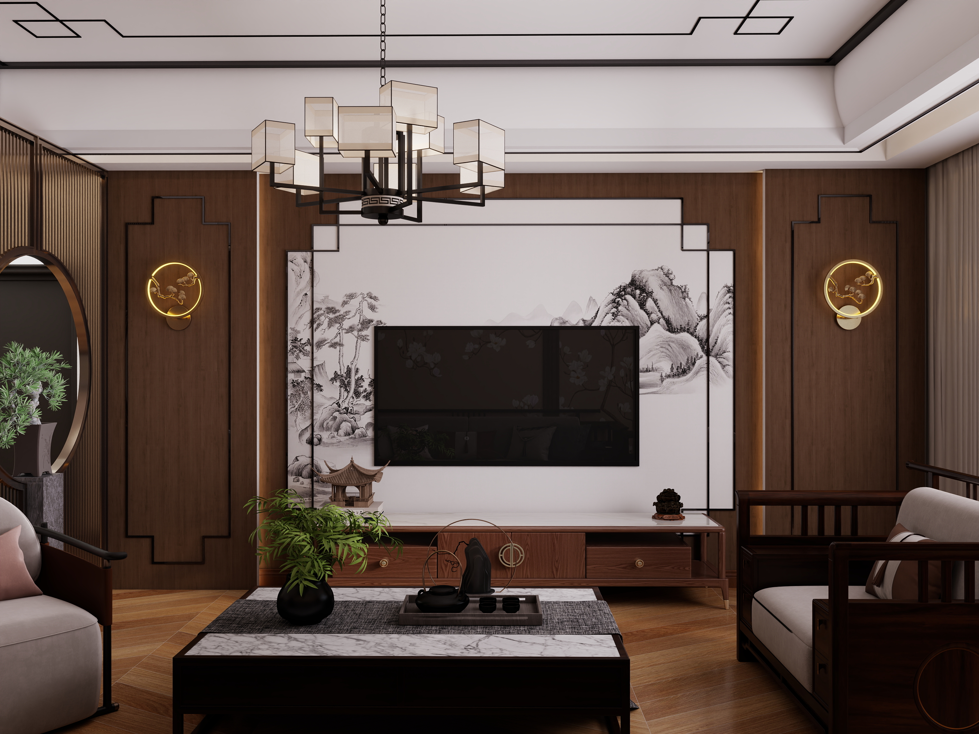 食雾鱼-大兴第一城126㎡3室装修效果图