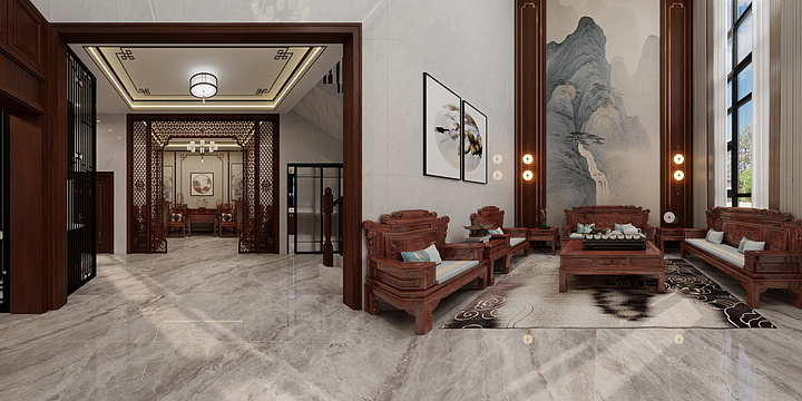 沫凡设计_周生-倾云轩-新中式自建别墅-001-装修设计方案