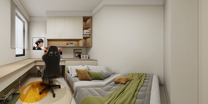 阿蛮i-恒璟美筑奶油风-装修设计方案