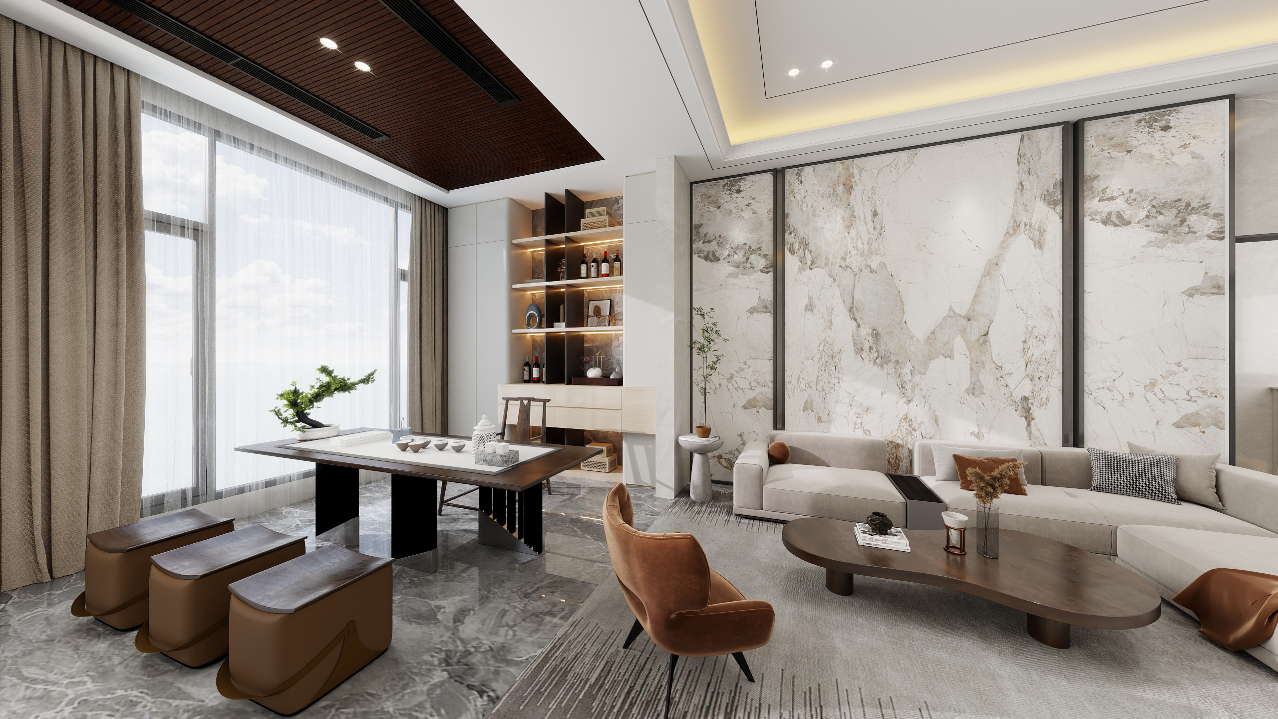 墨鱼丶-汇景湾10幢102-1楼定制效果-装修设计方案