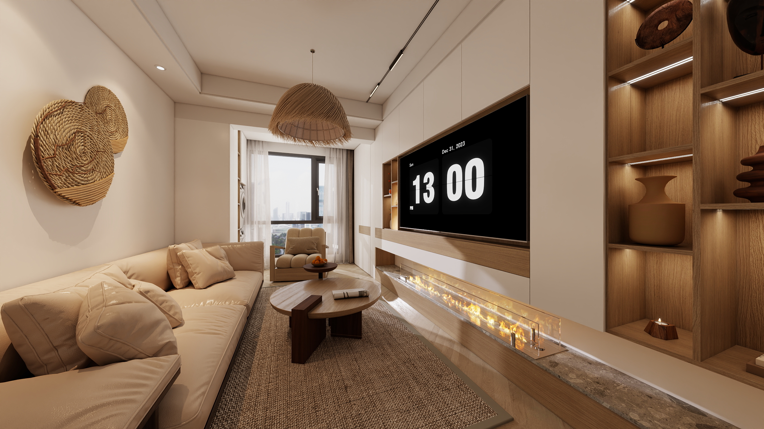 半毛钱一只烟-中铁逸都78㎡2室-装修设计方案