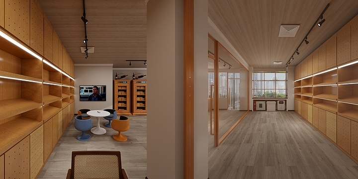 蒋工设计-雪茄展示厅-装修设计方案