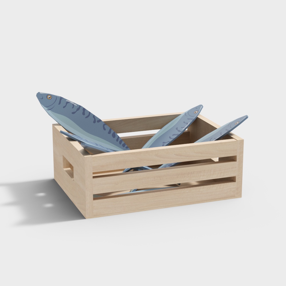 儿童咸鱼玩具3D模型