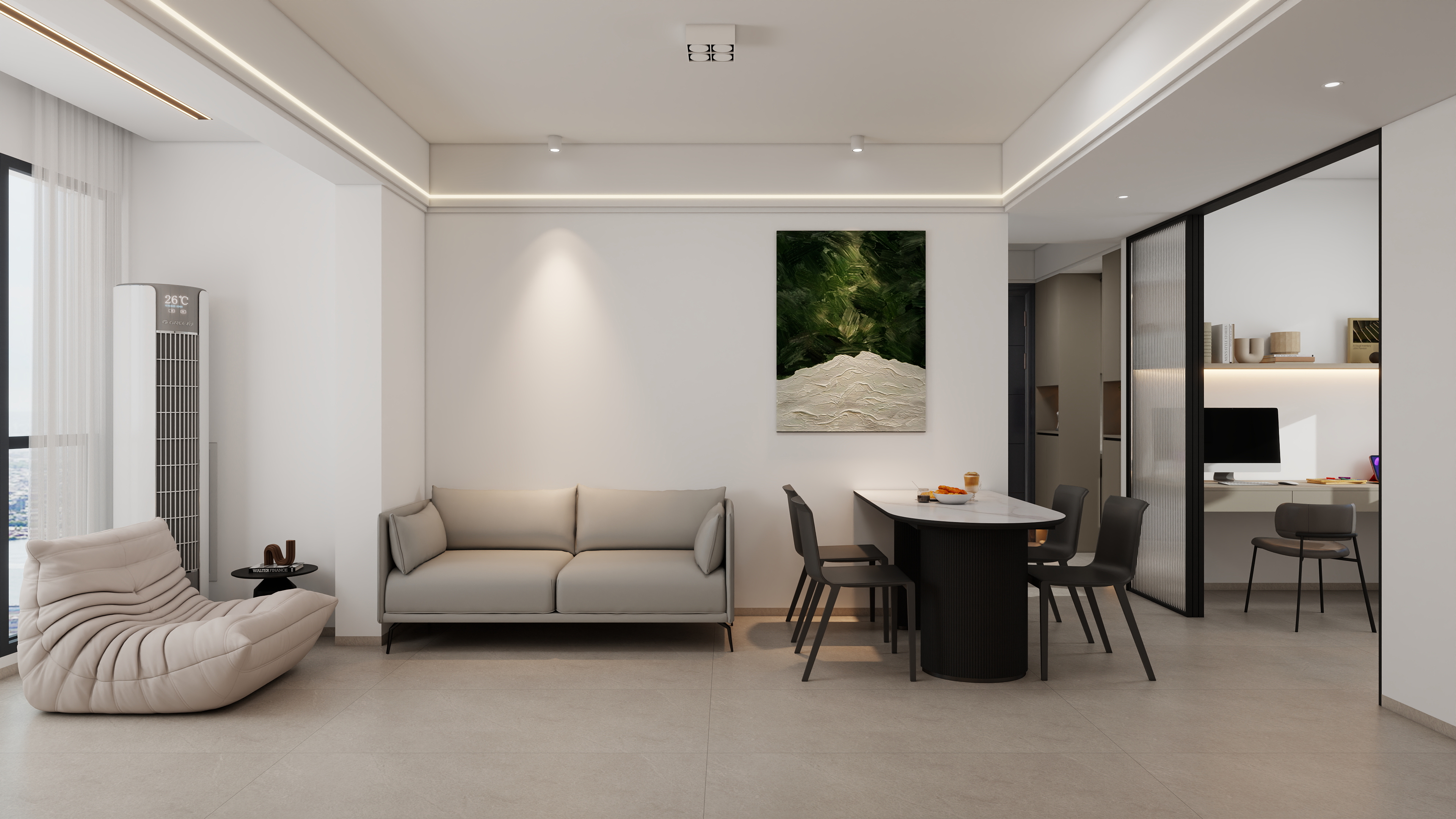 STARS星空设计-北投观海湾75㎡3室-装修设计方案