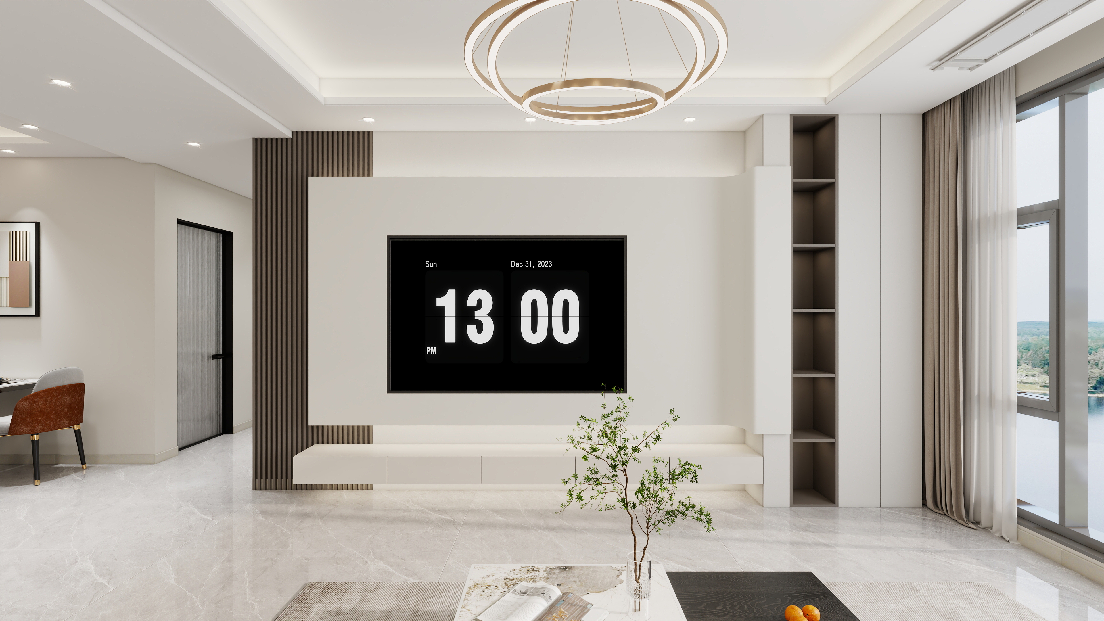 艺雅丽-120平现代简约装修效果图