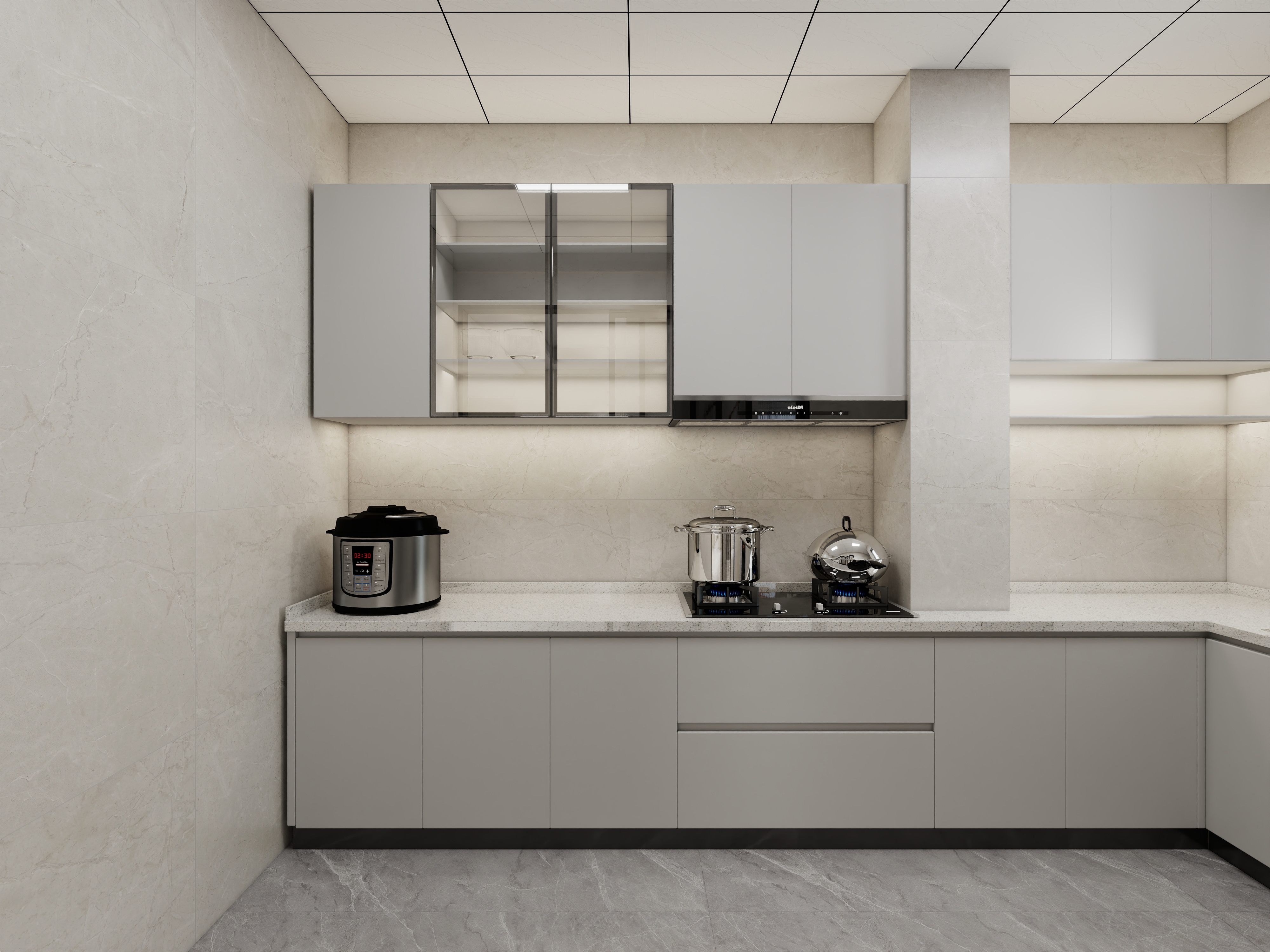 艺雅丽-120平现代简约装修效果图