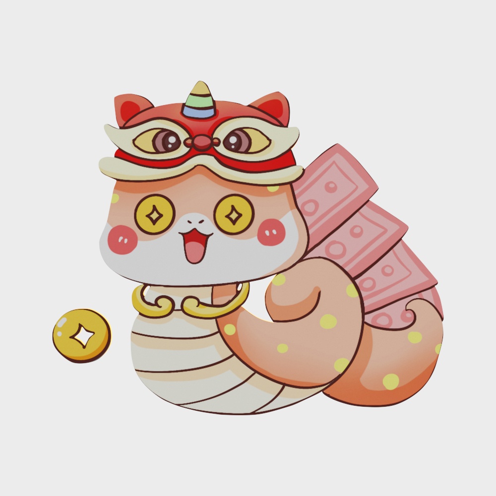 卡通蛇墙饰