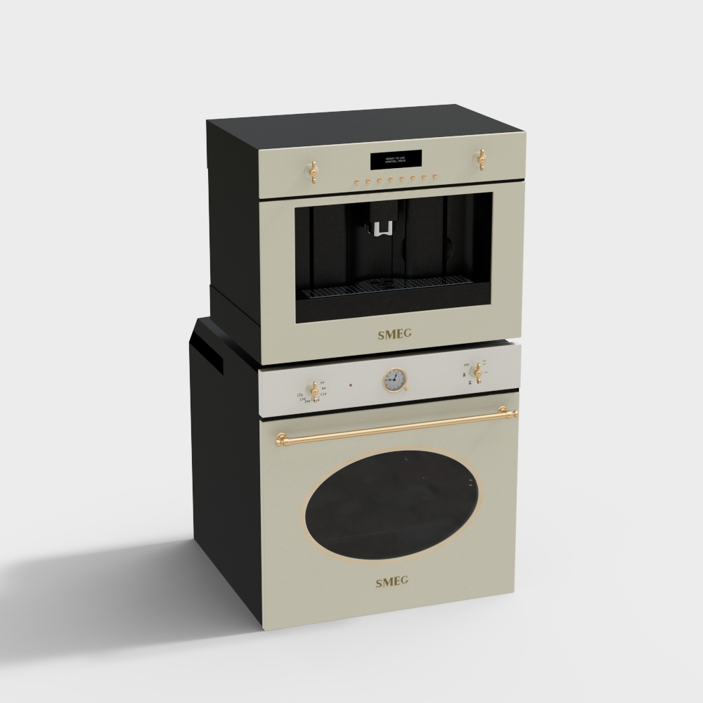 欧式一体烤箱3D模型