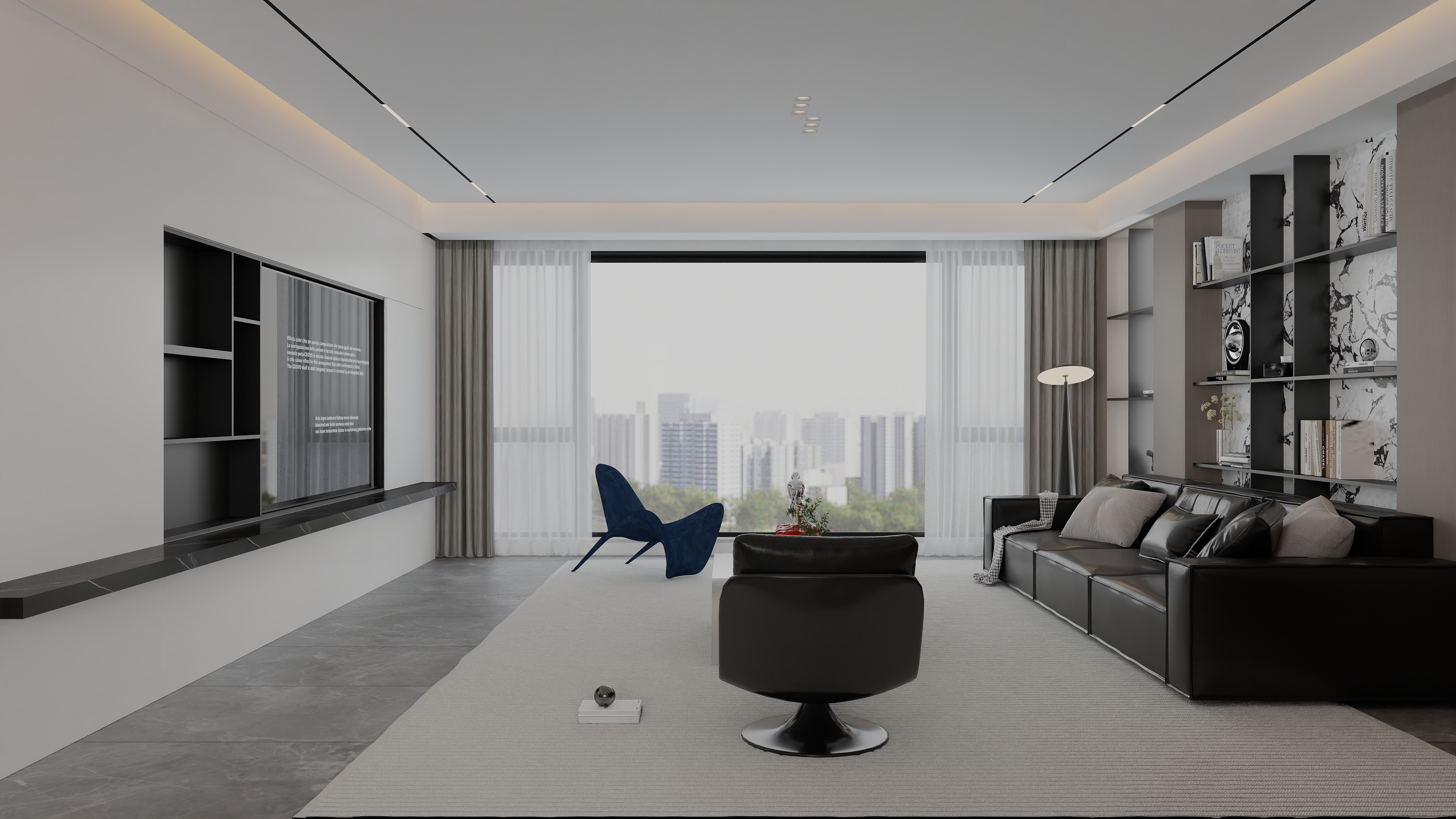 小新代画-200㎡1室-装修设计方案