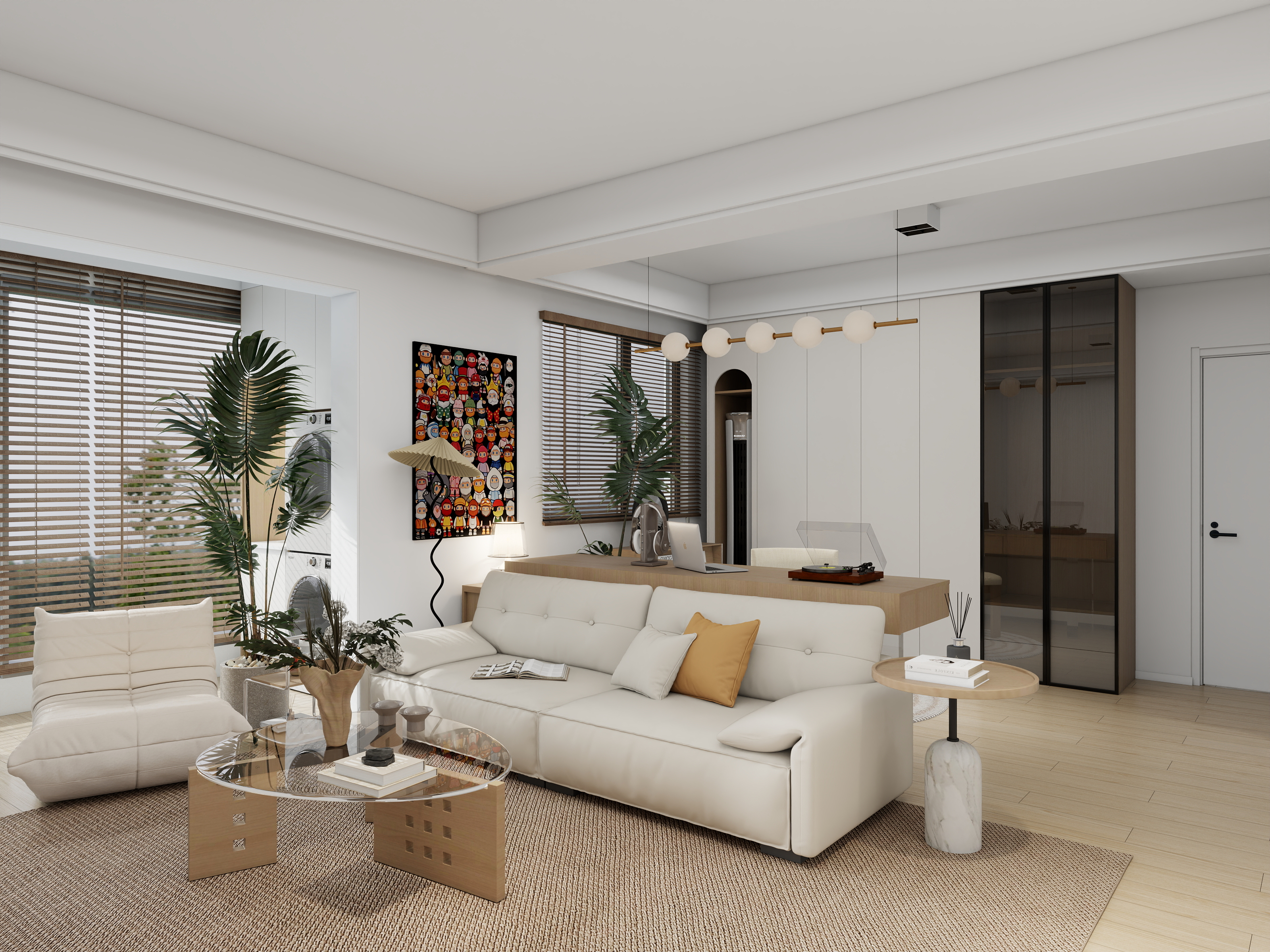 Pluto02-香江华府原木奶油2-装修设计方案