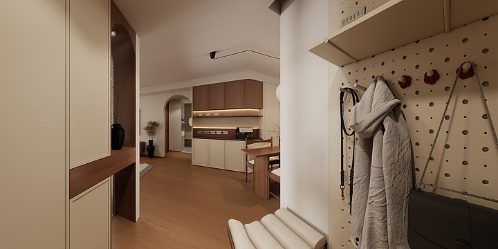 远在广东漂泊--现代中古风-装修设计方案