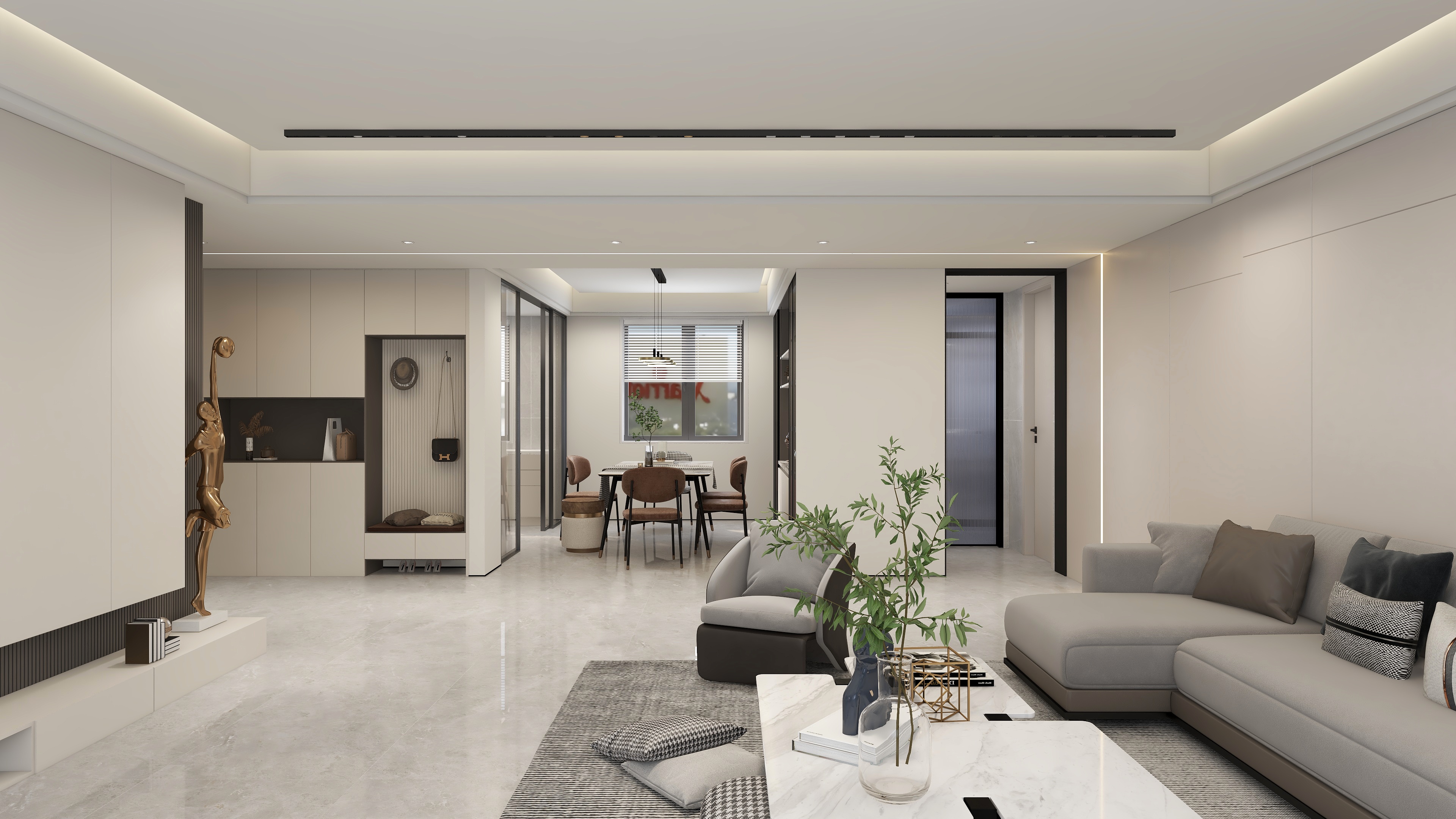 MZ空间设计-嵩江府141平现代简约风-装修设计方案