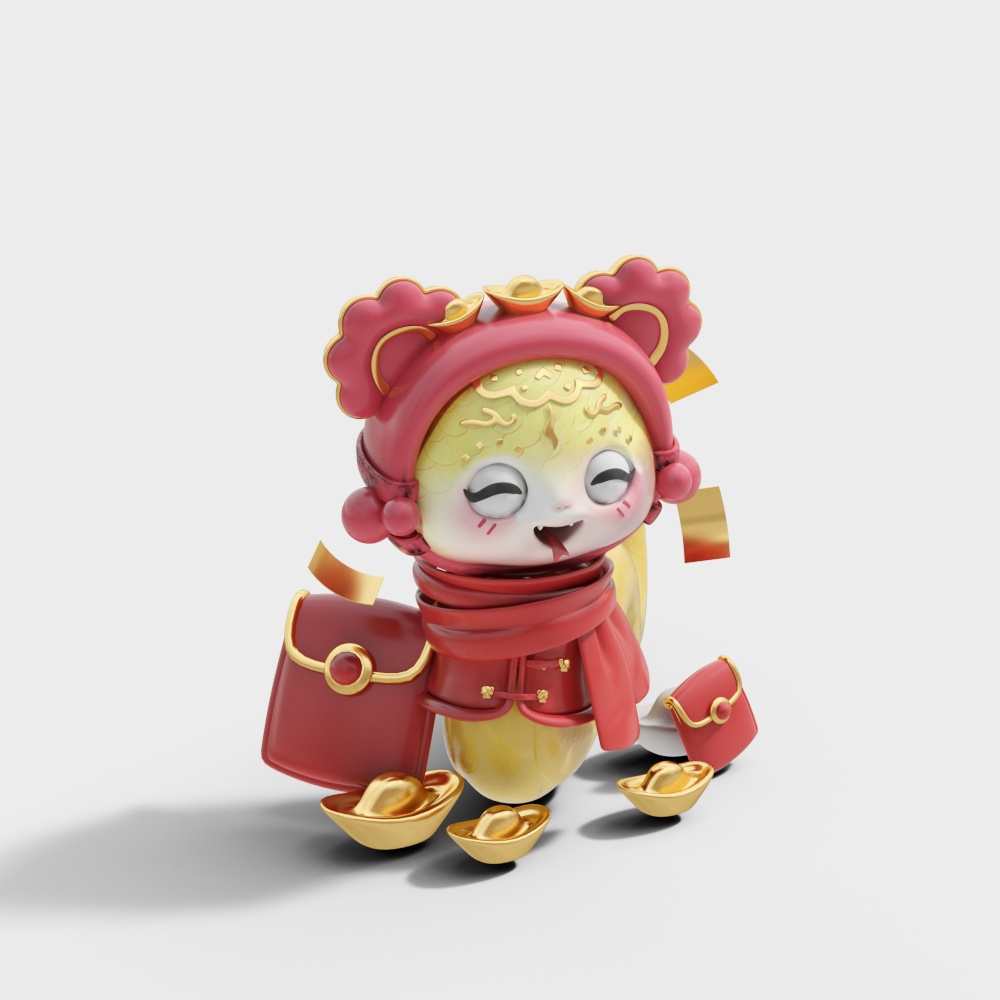 蛇年吉祥物摆件