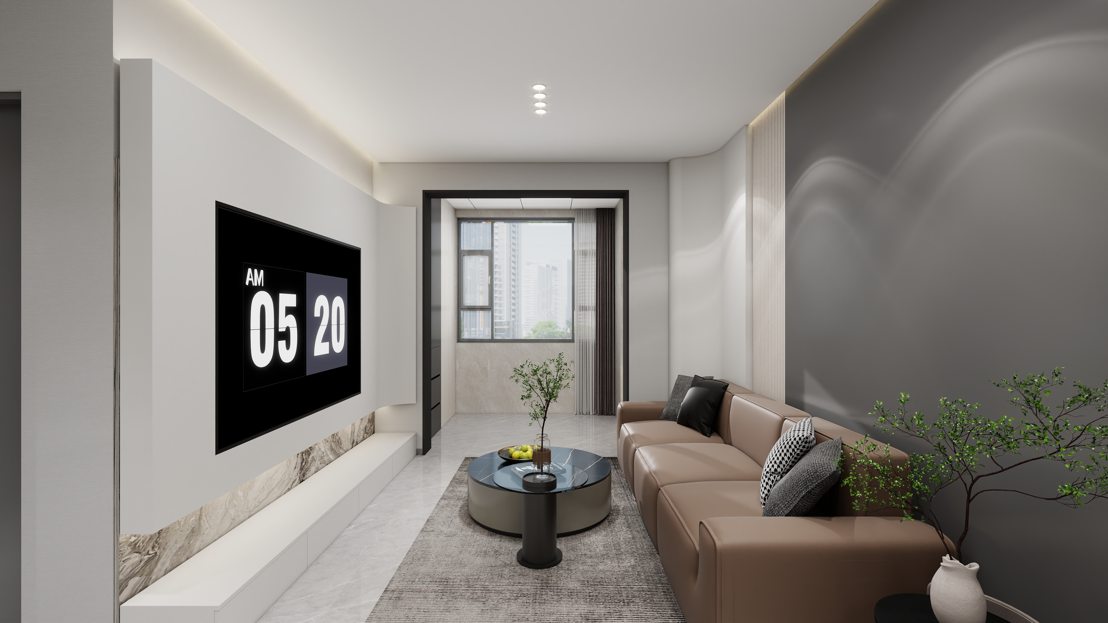 艺雅丽-72平现代轻奢 装修效果图