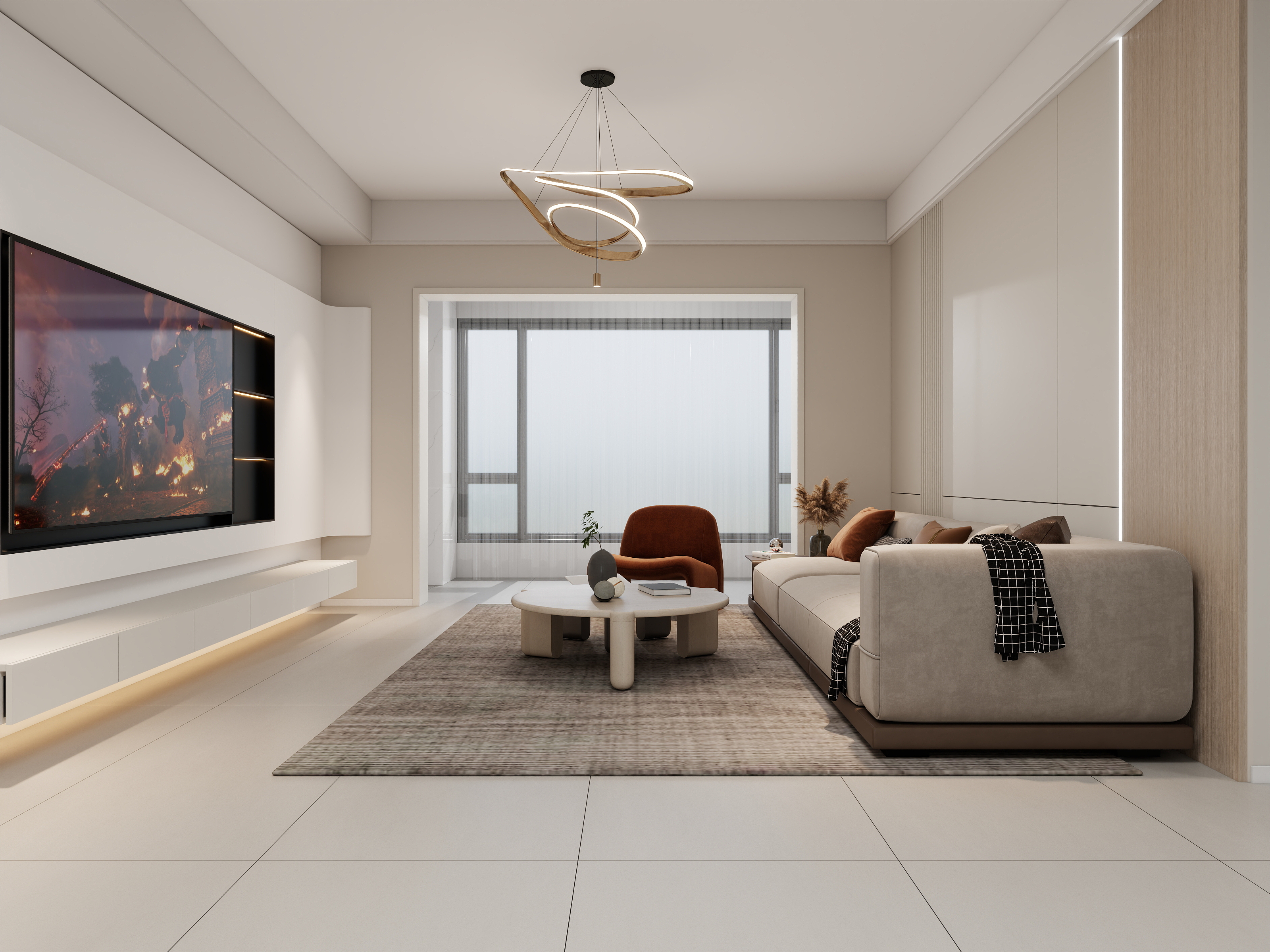 青溪设计-室内简约带电竞室-装修设计方案