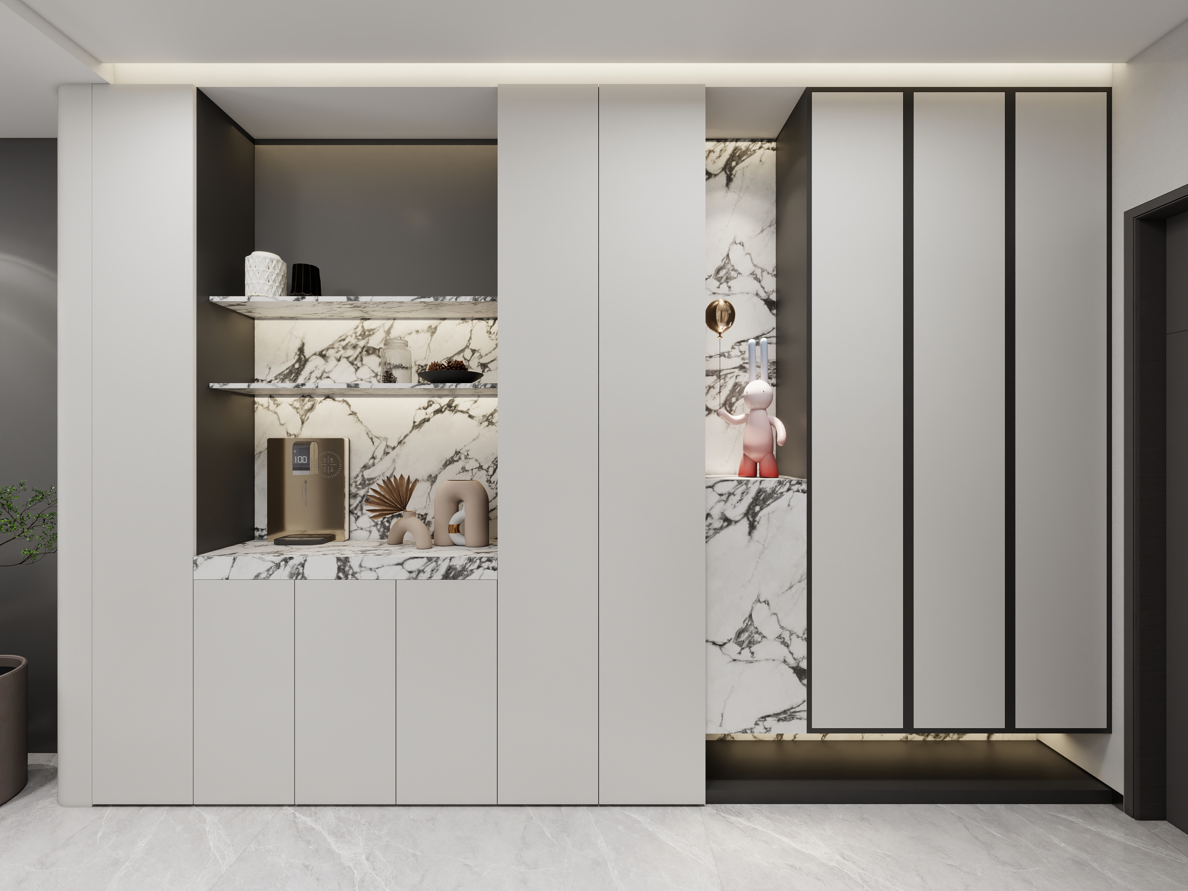 艺雅丽-72平现代轻奢 装修效果图