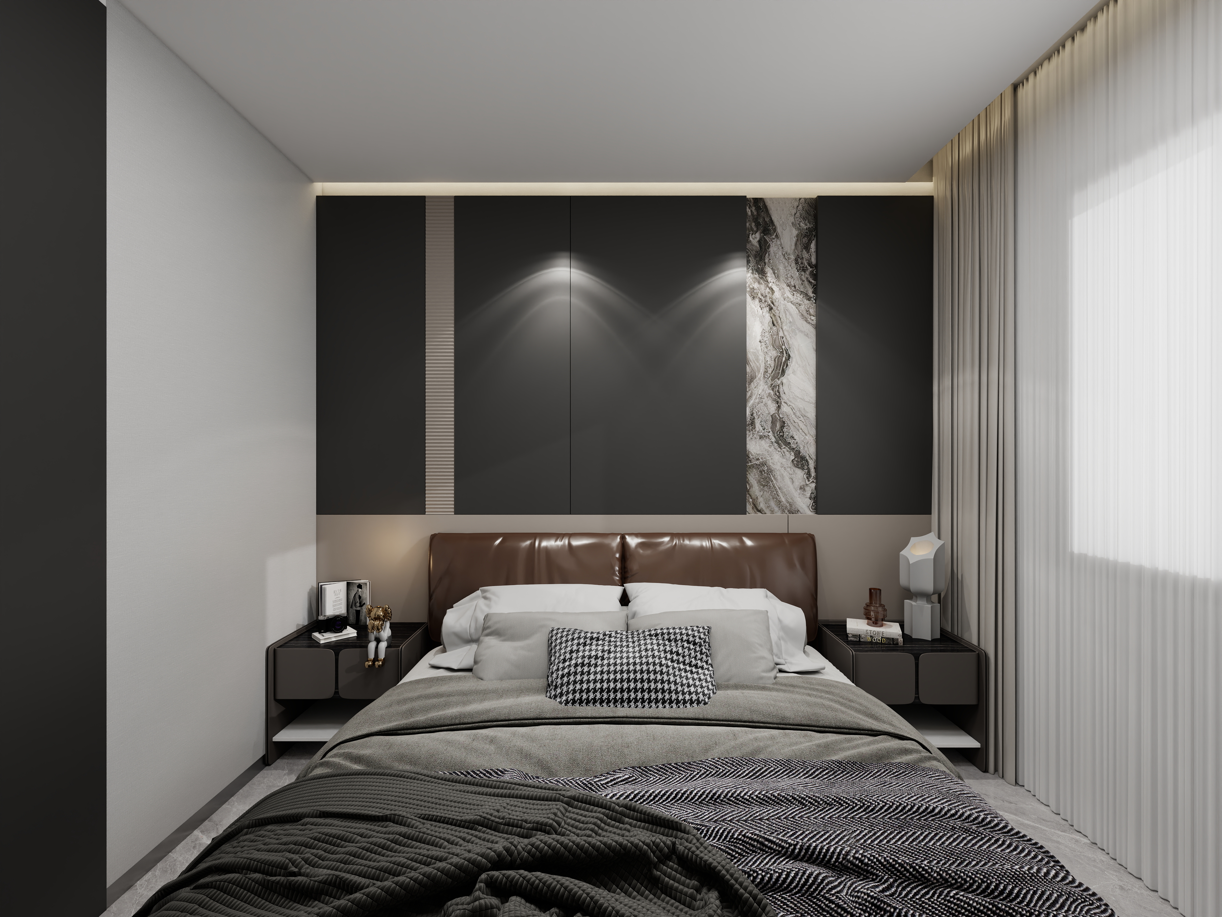 艺雅丽-72平现代轻奢 装修效果图