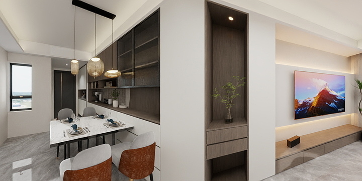 知百设计L-高速信达时代星河效果图-装修设计方案