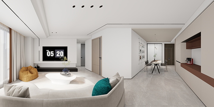 设计班长-滨湖云景88平-装修设计方案