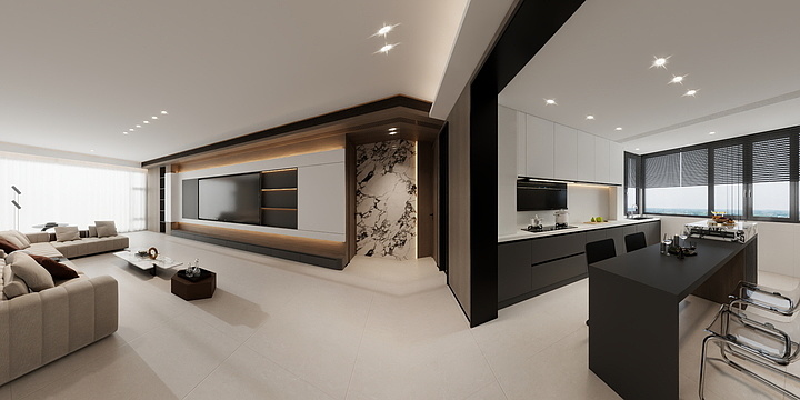 欧派全案设计任豪-如意天境17-102-装修设计方案