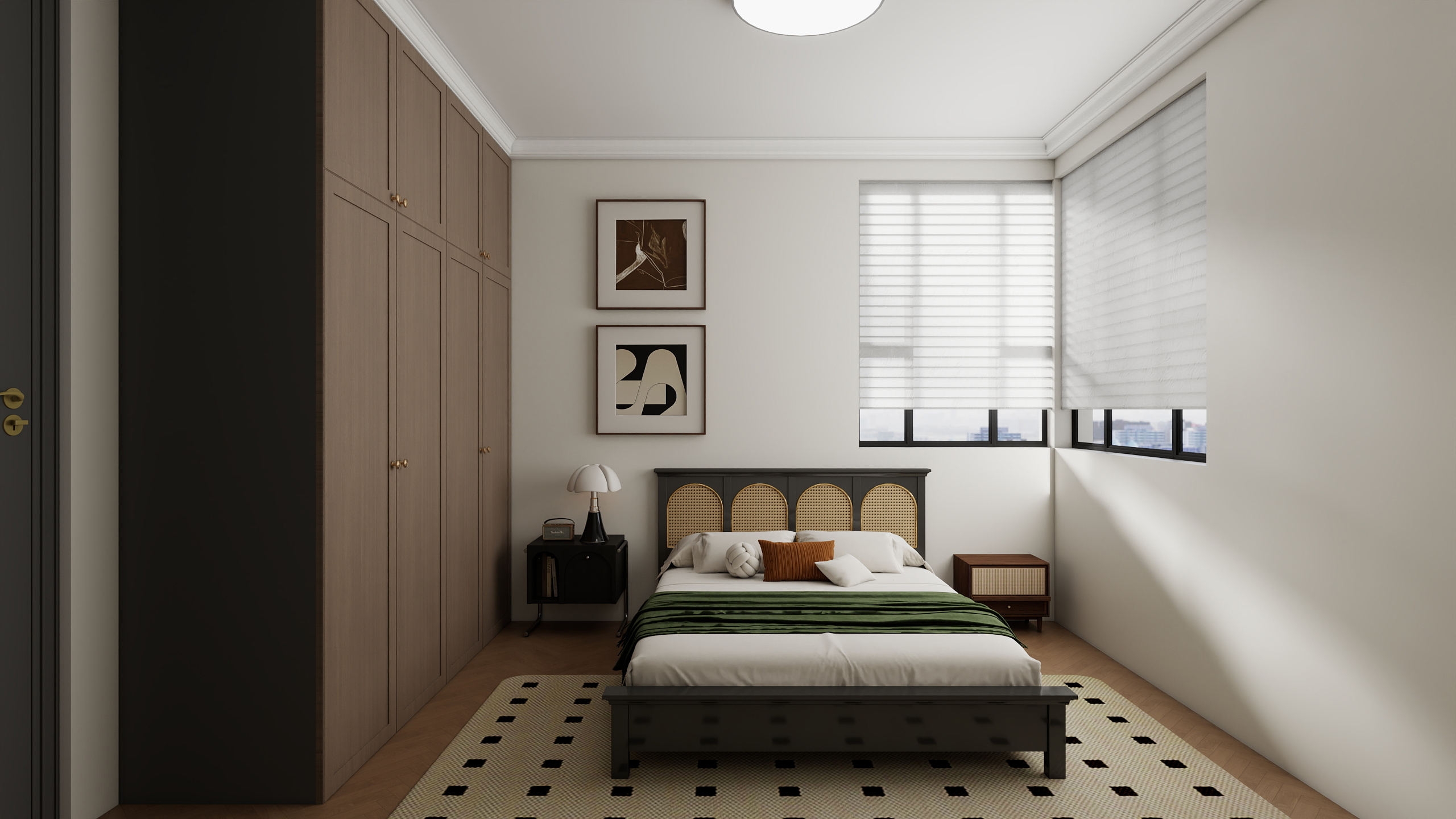 Jerry-空间设计-侘寂239㎡5室装修效果图