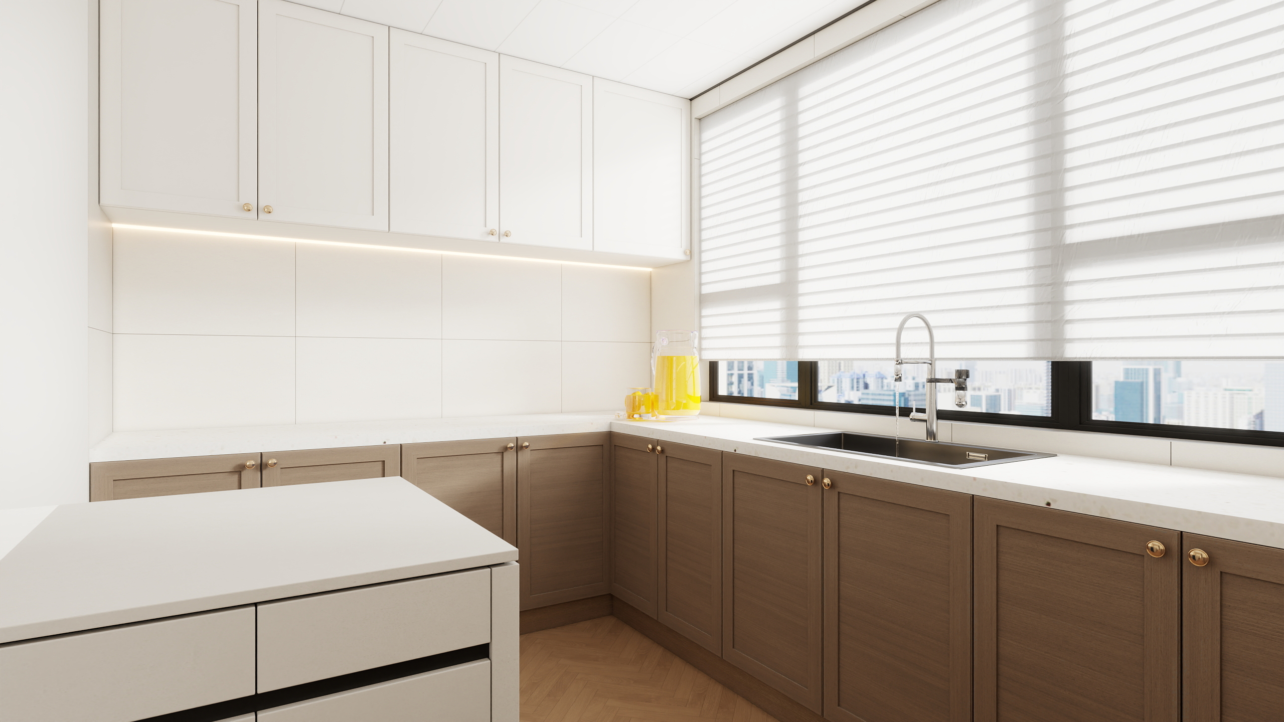 Jerry-空间设计-侘寂239㎡5室装修效果图