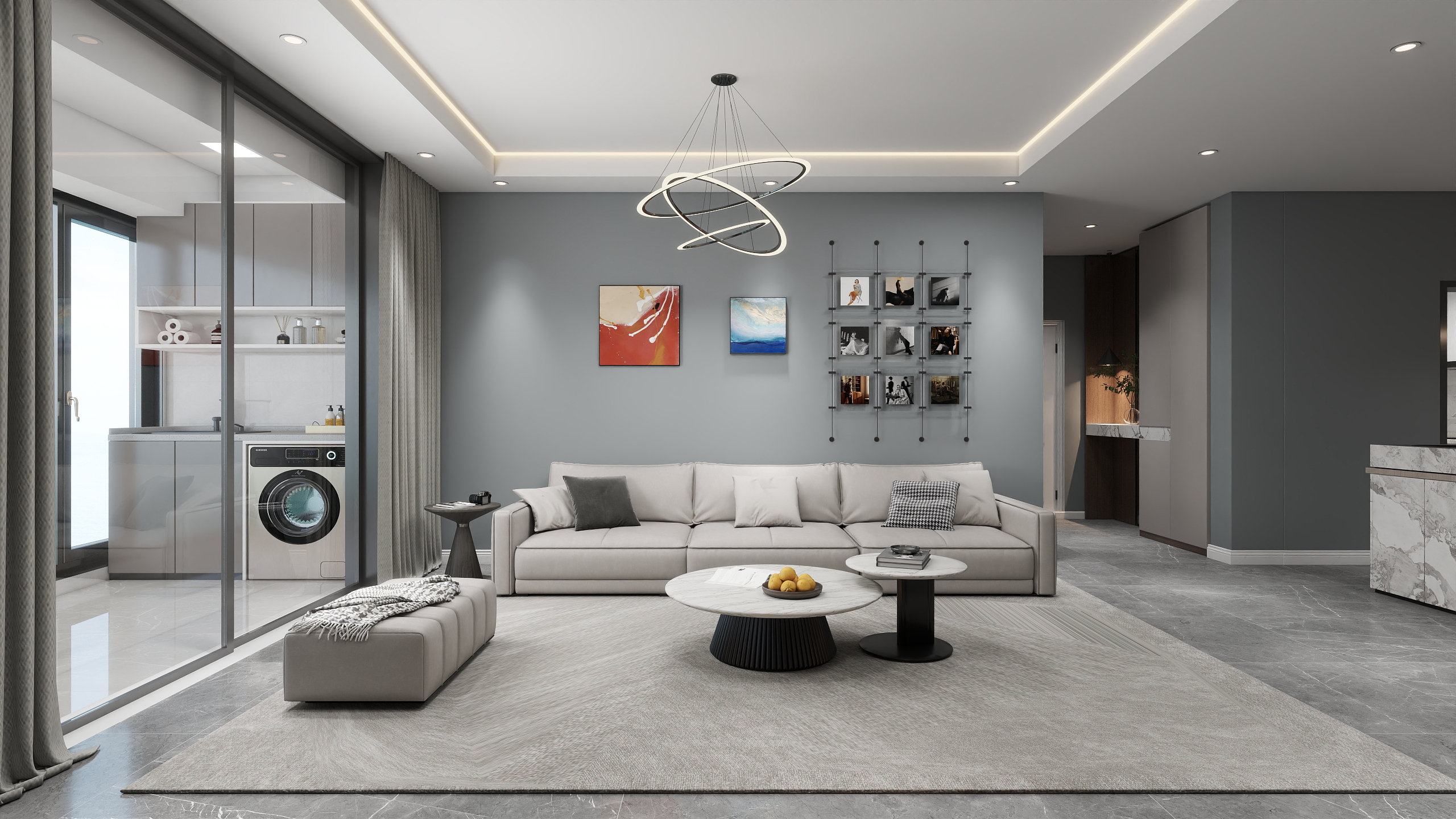 工业设计大师兄-保利西子湾现代简约139㎡4室-装修设计方案