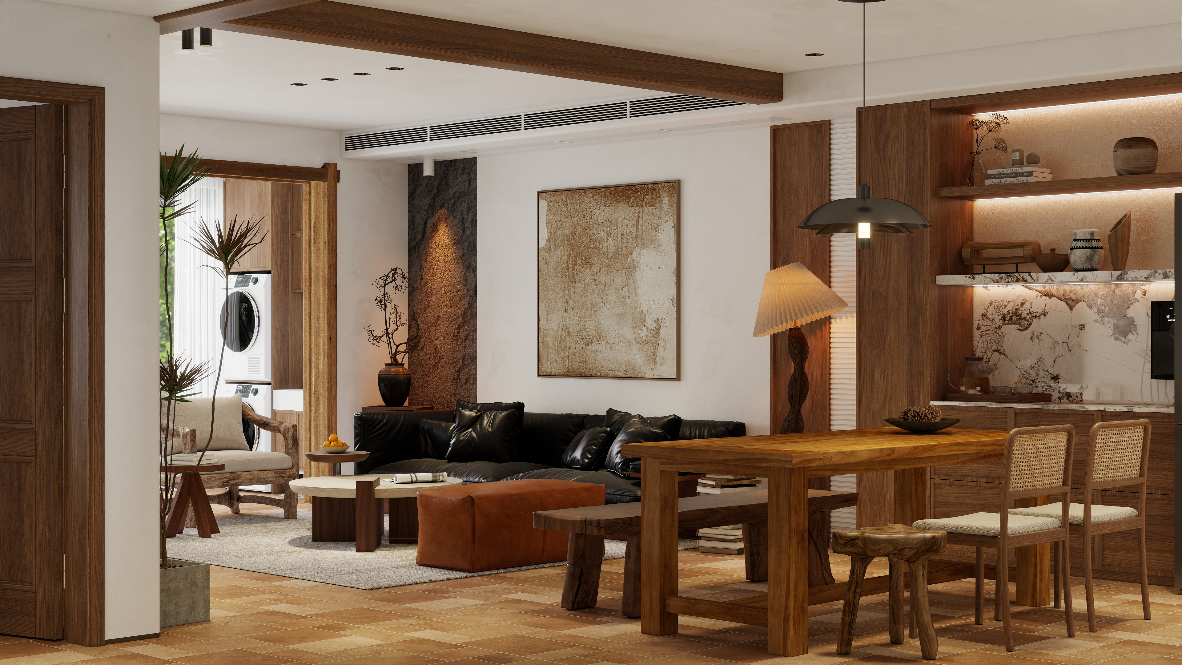 陈建伟-【中古风】北苑楼旧房改造装修效果图