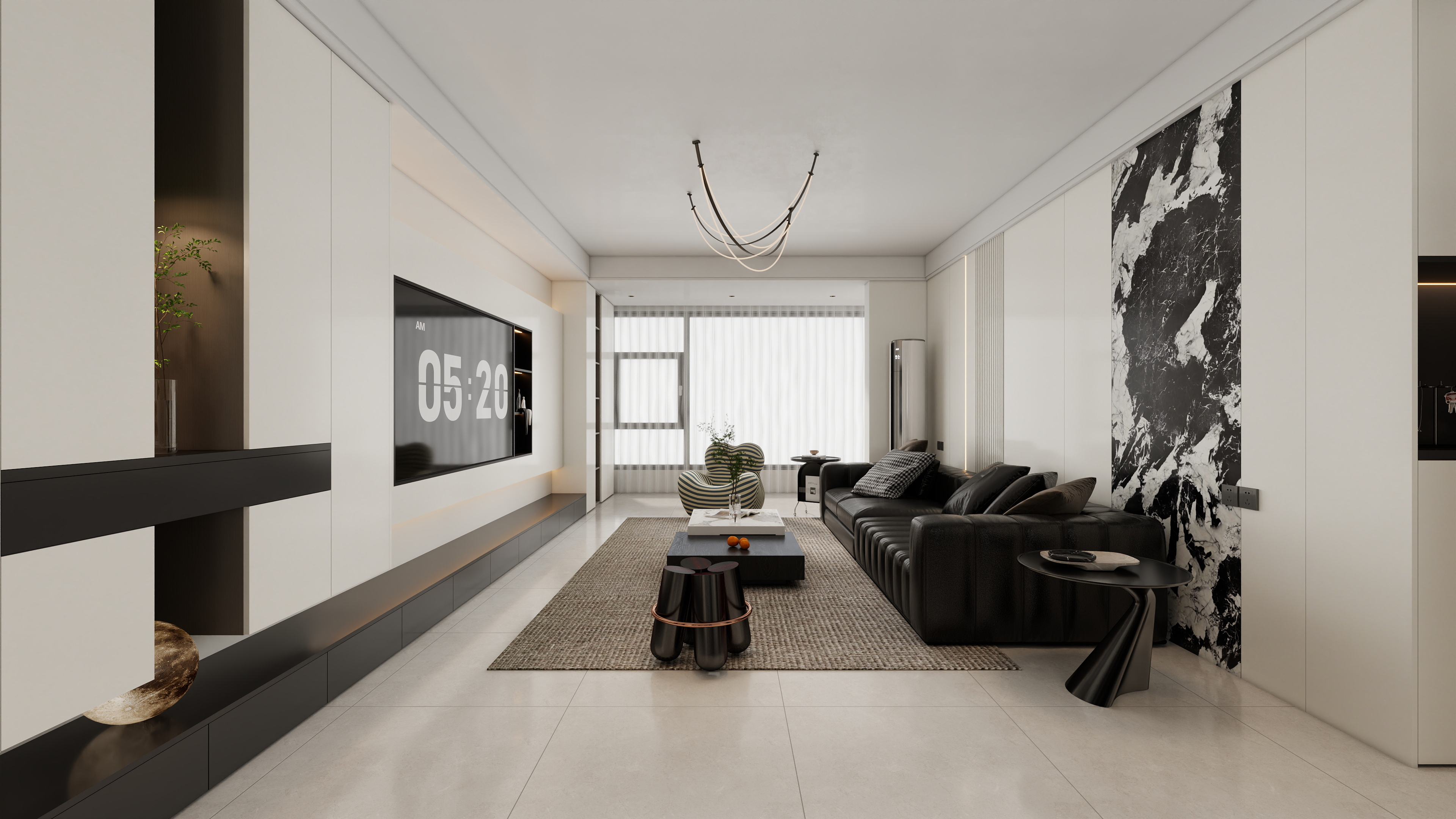 BEIYAN-DESIGN-【现代简约】幸福里130平三居室-装修设计方案