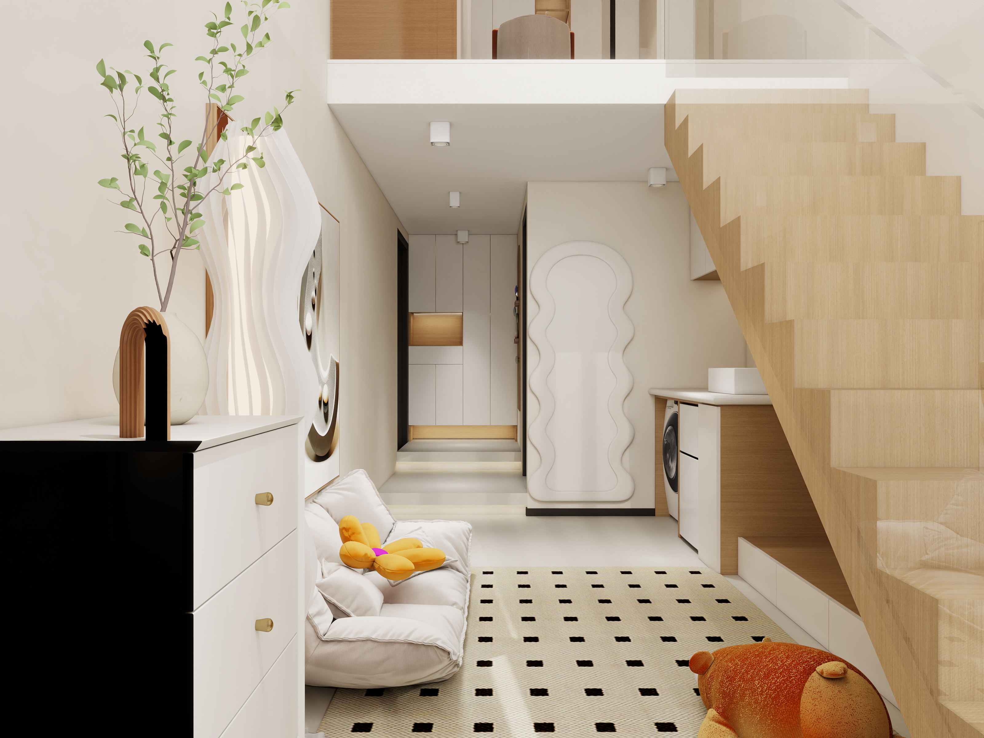 独立设计师-小张-公寓平立面施工图-装修设计方案