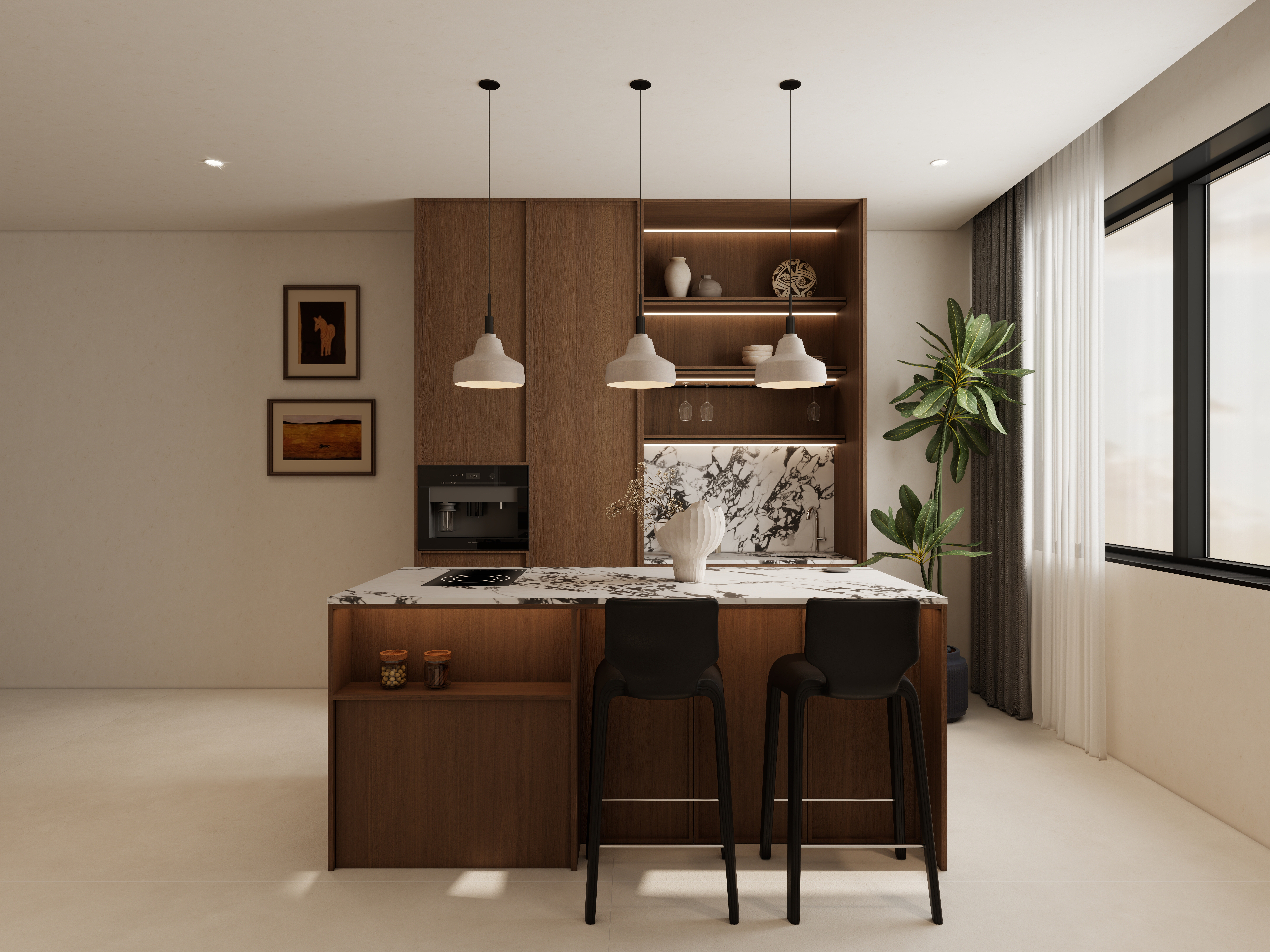 孙有权-『2025-3』中古风厨房装修效果图