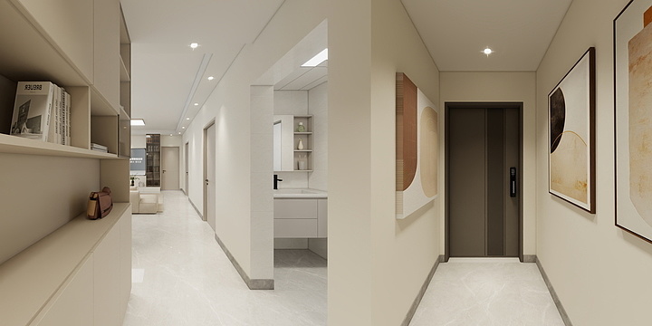 東嵊装饰设计-锦绣年华102效果图-装修设计方案