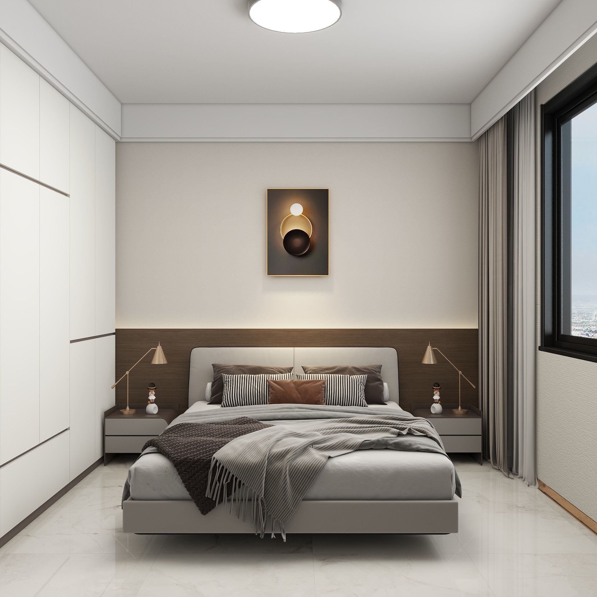 吴爽-172m²现代轻奢风格设计装修效果图