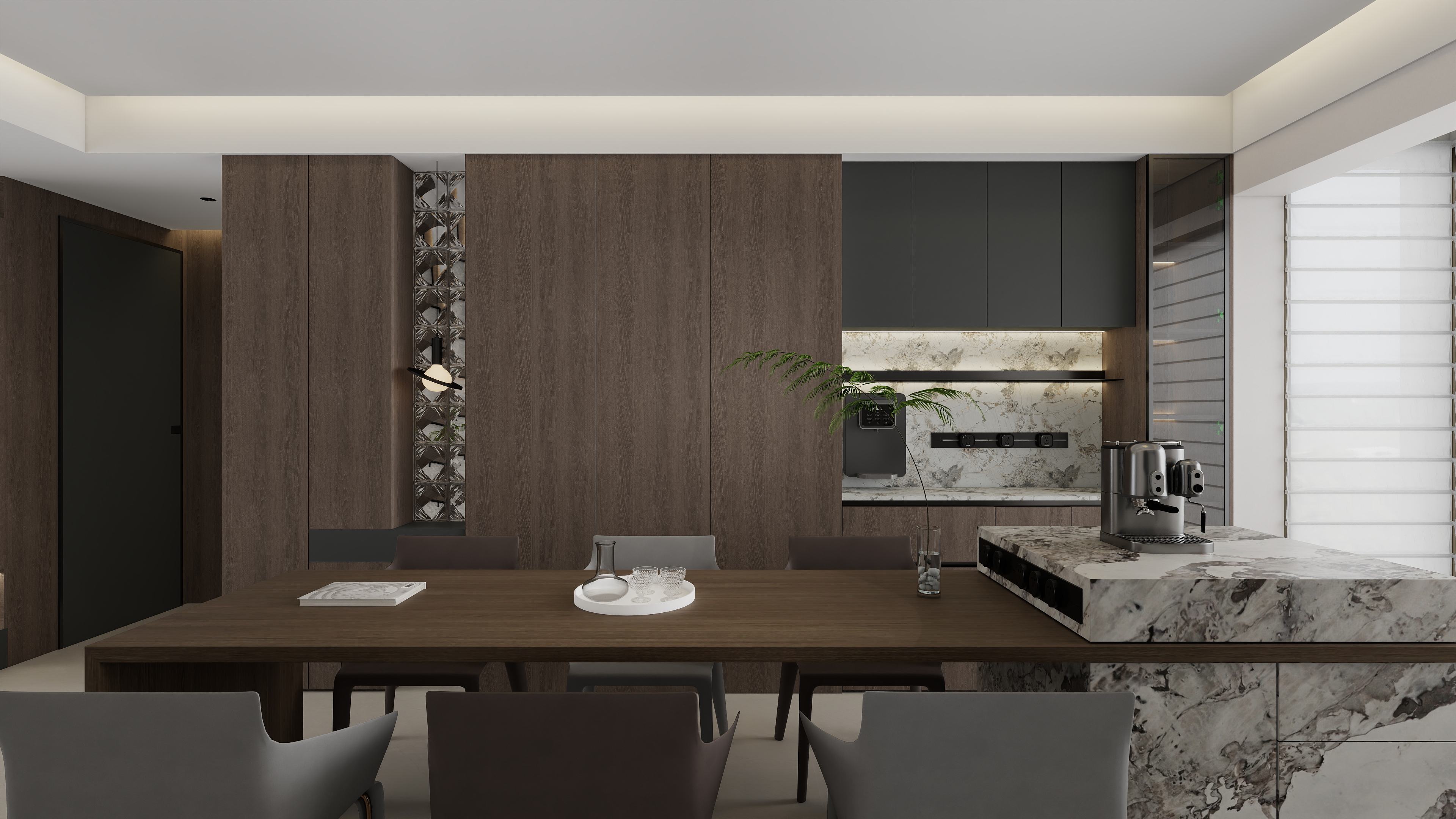 雅空间设计工作室-兴港永威和园雅居效果图-装修设计方案