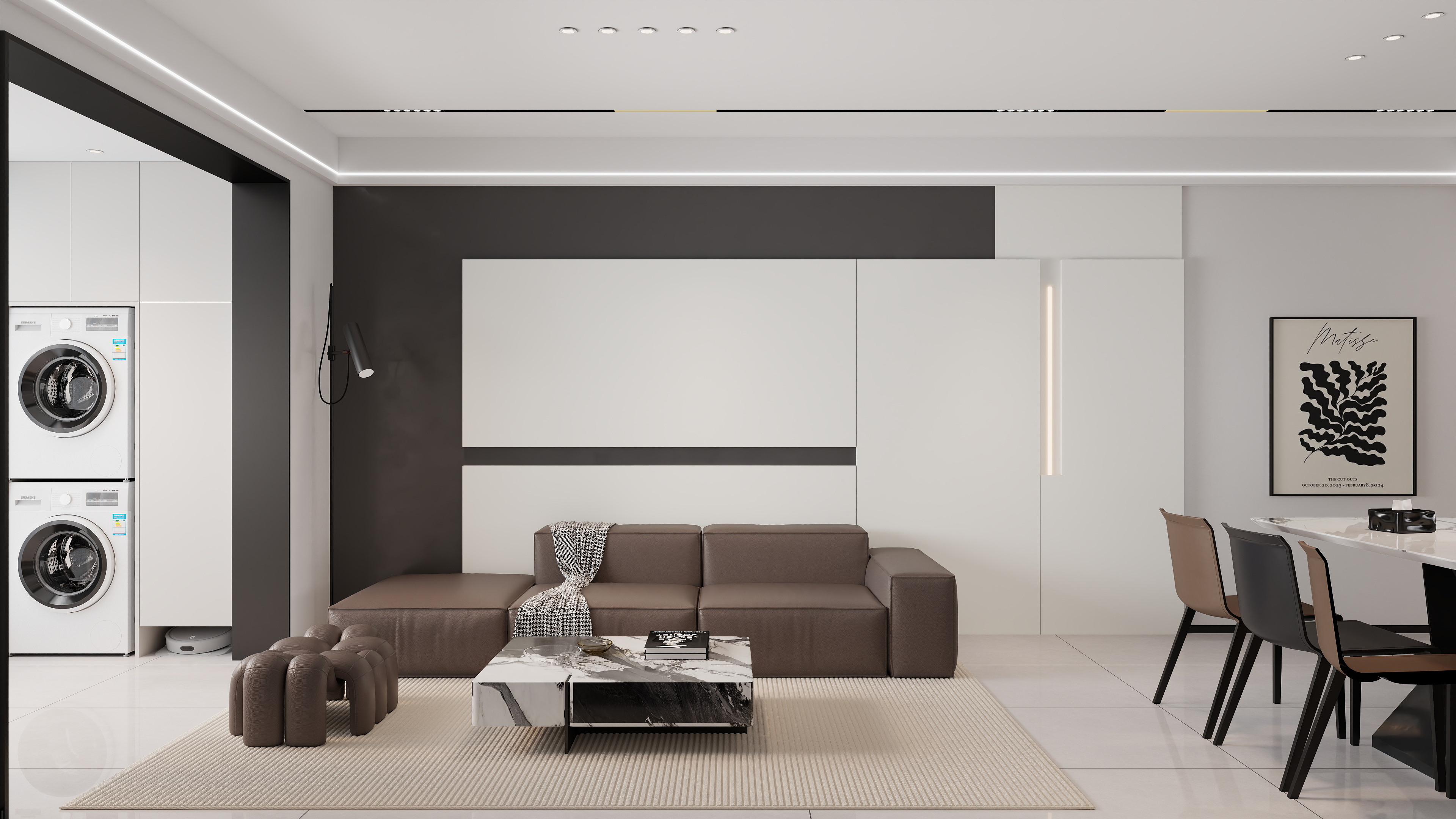 沐光|知行视觉设计工作室-阿东-现代简约 -3房89平-装修设计方案