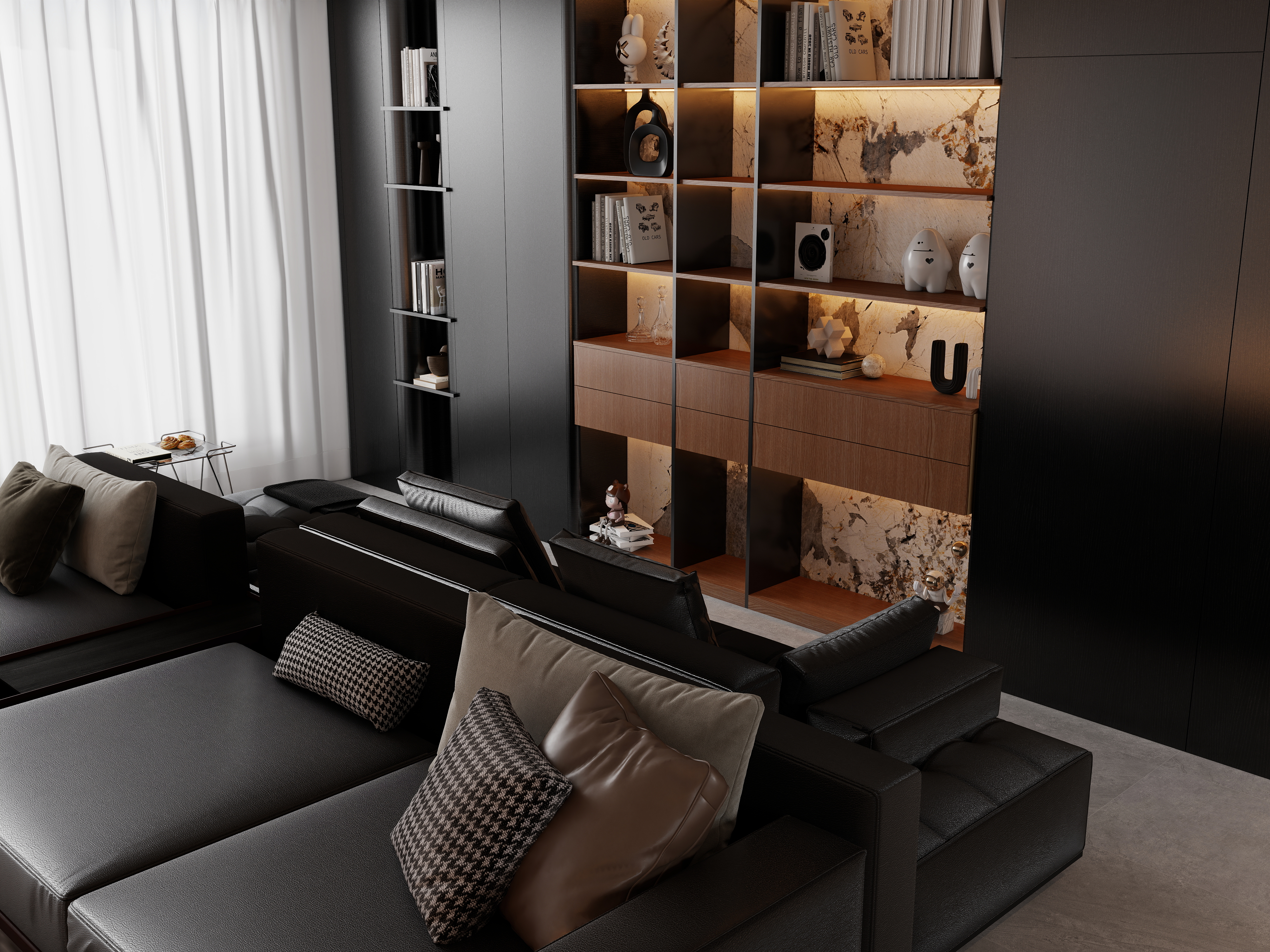 设计师灼夜-意式客餐厅-装修设计方案