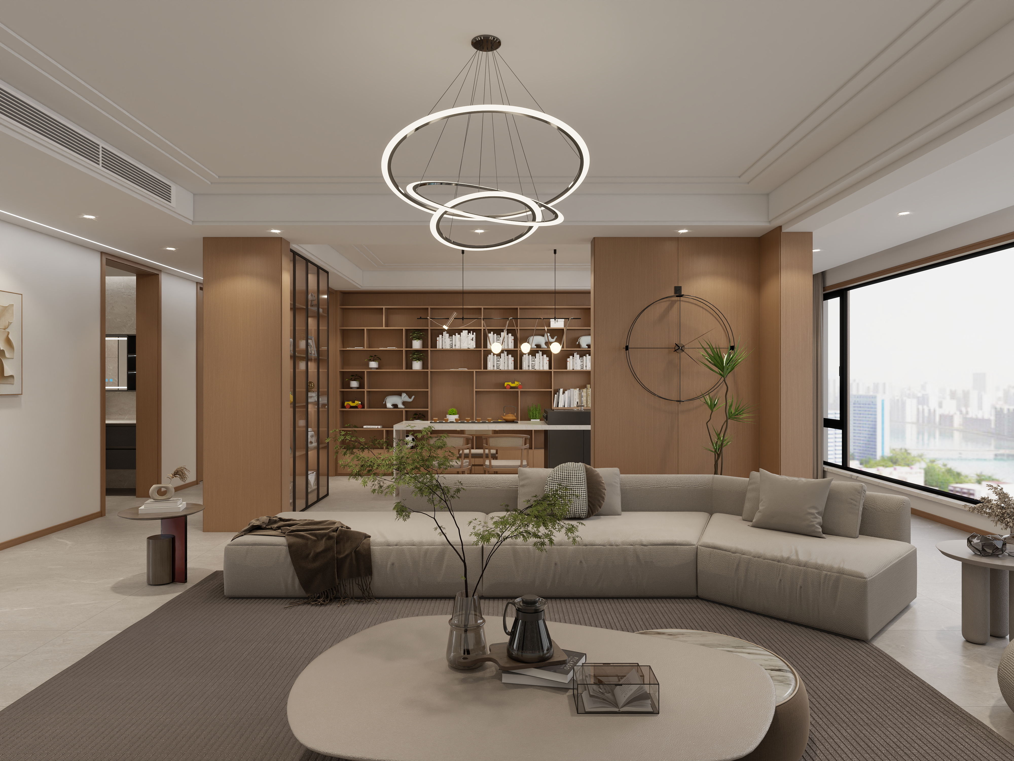 独角兽效果图表现-庆发装饰-月桥花园展示-装修设计方案