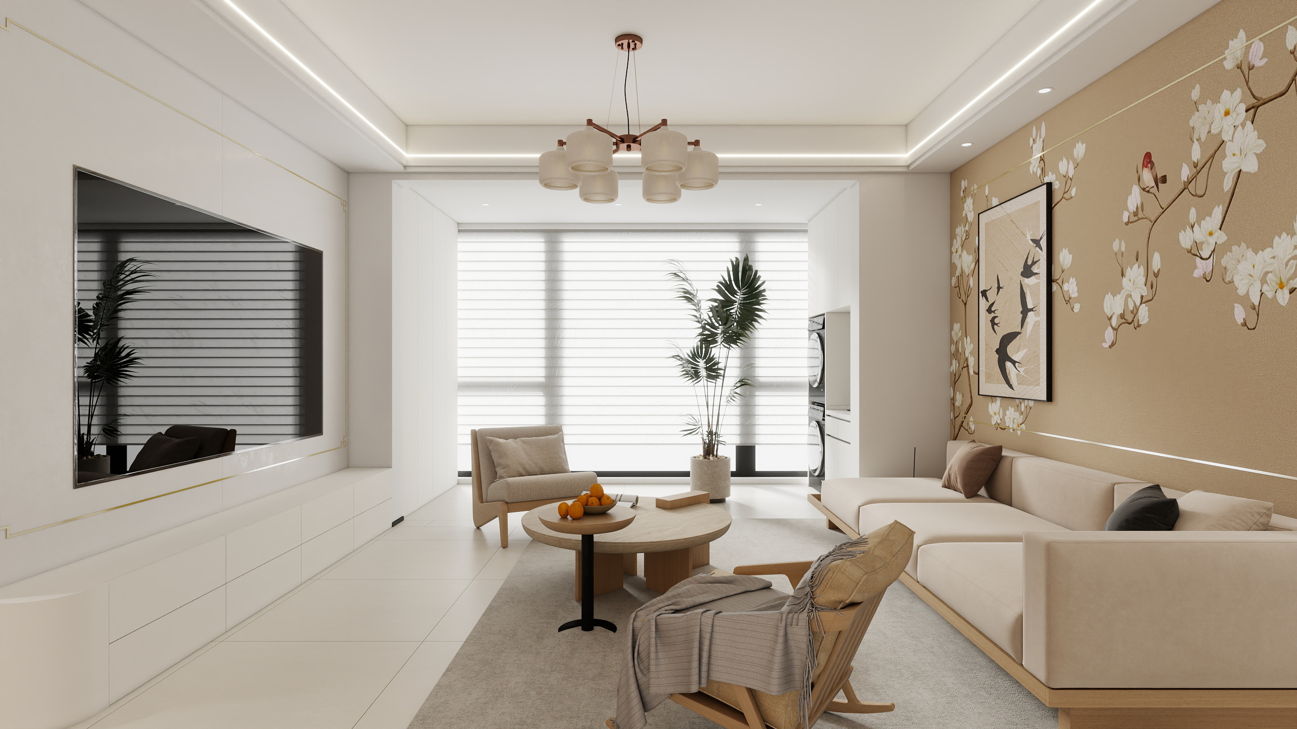 Jerry-空间设计-127㎡4室装修效果图