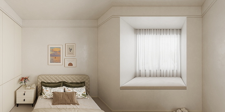 星雨视觉-奥特莱斯奶油风（辉哥）-装修设计方案